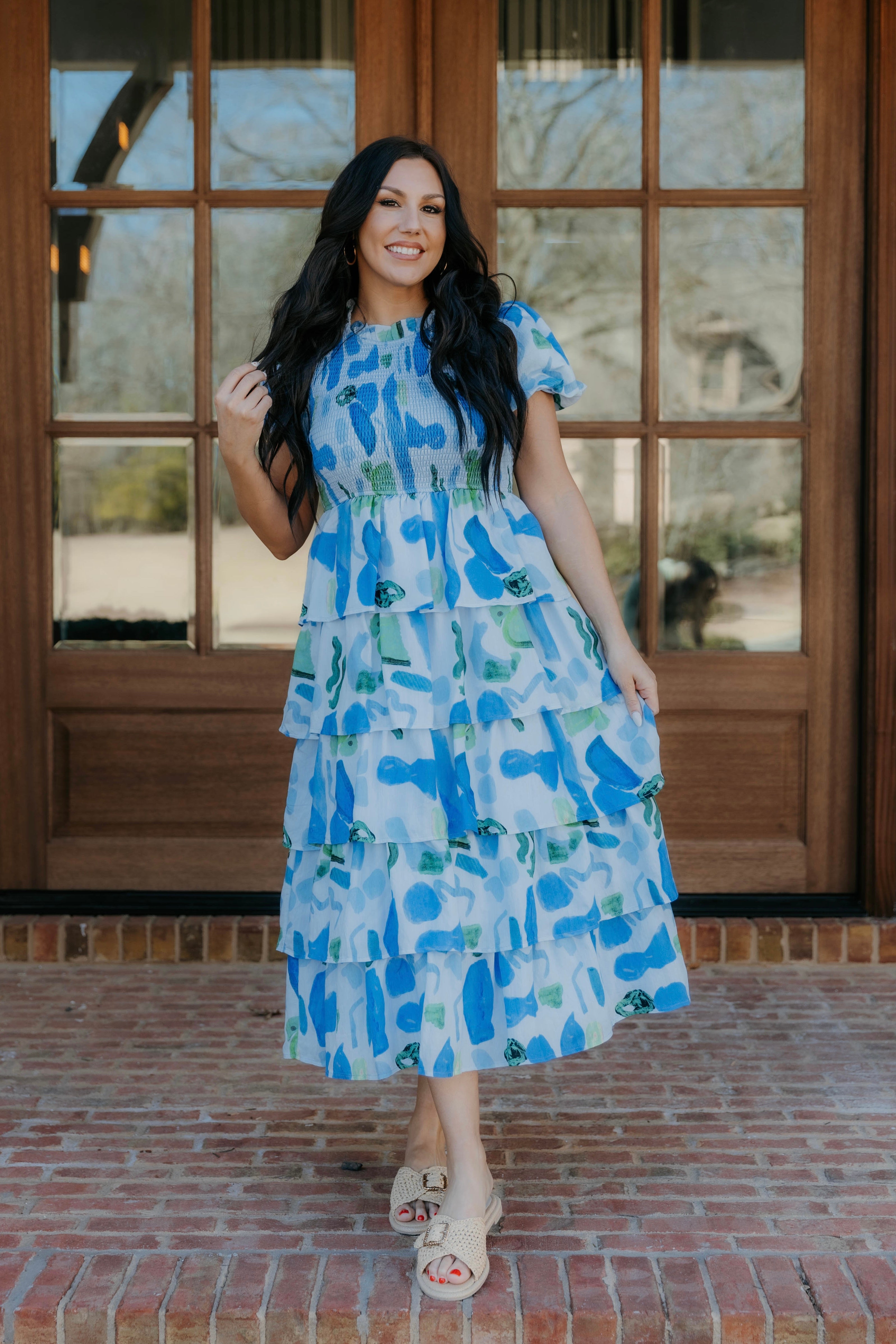Margo Bubble Sleeve Smocked Dress - Final Sale 20% off in cart