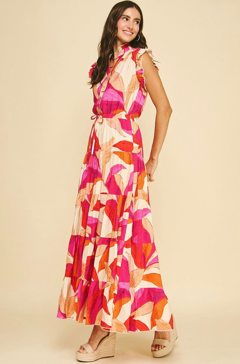The Marlowe Botanical Maxi Dress