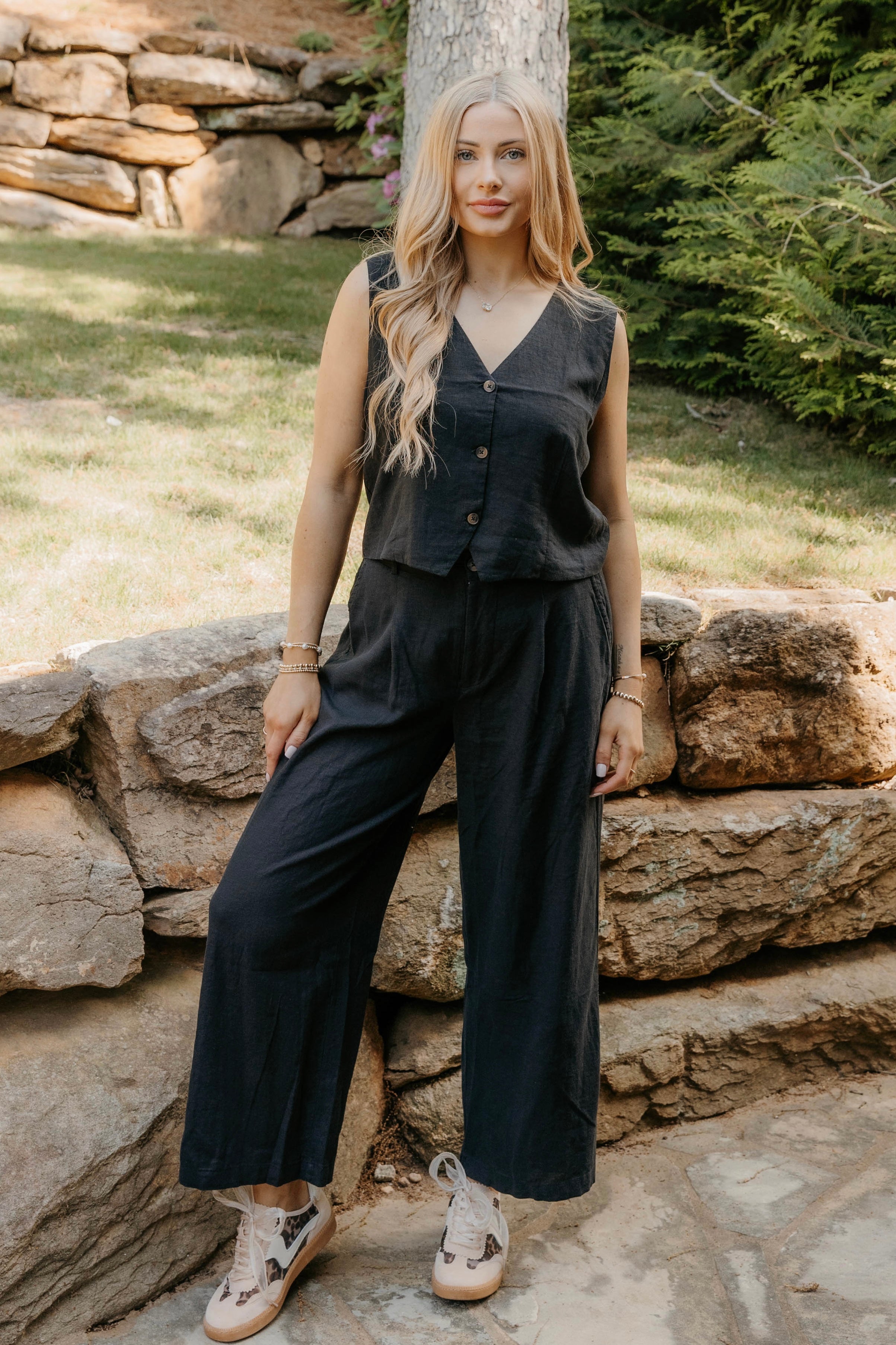 Z Supply Topanga Wide Leg Linen Pant