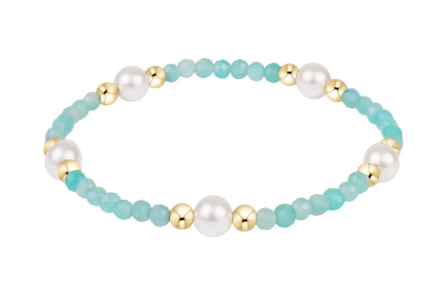 E Newton Purpose Pearl 6mm Gem Bracelet