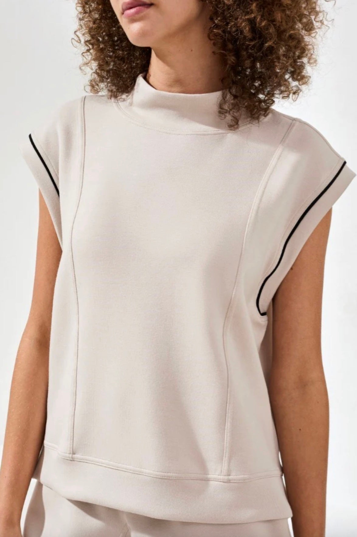 Tribal Penny Mock Neck Top