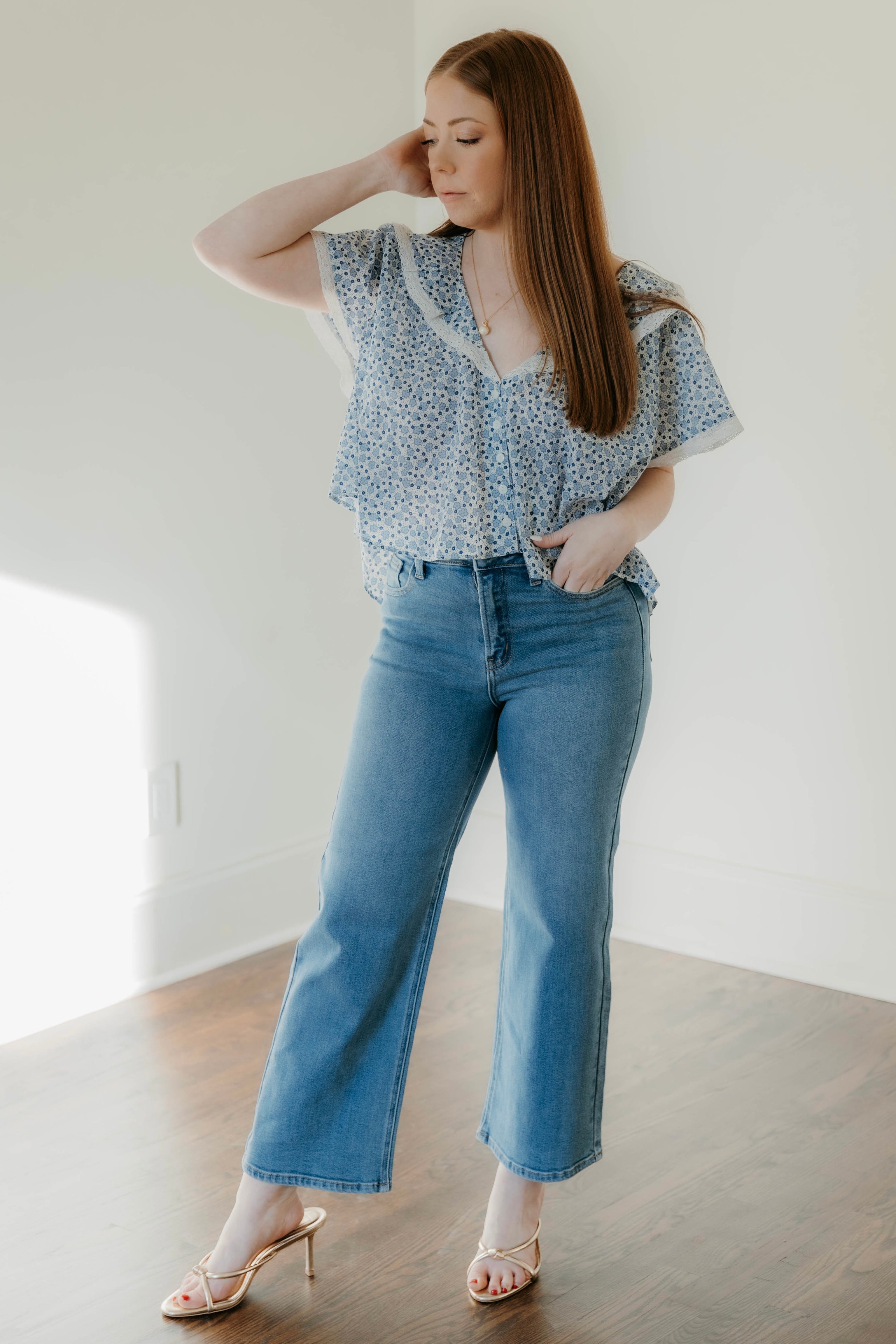 Free People Truly Yours Printed Blouse - Final Sale 25% off in cart