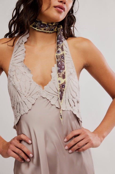 Free People Petal Party Midi - Mushroom