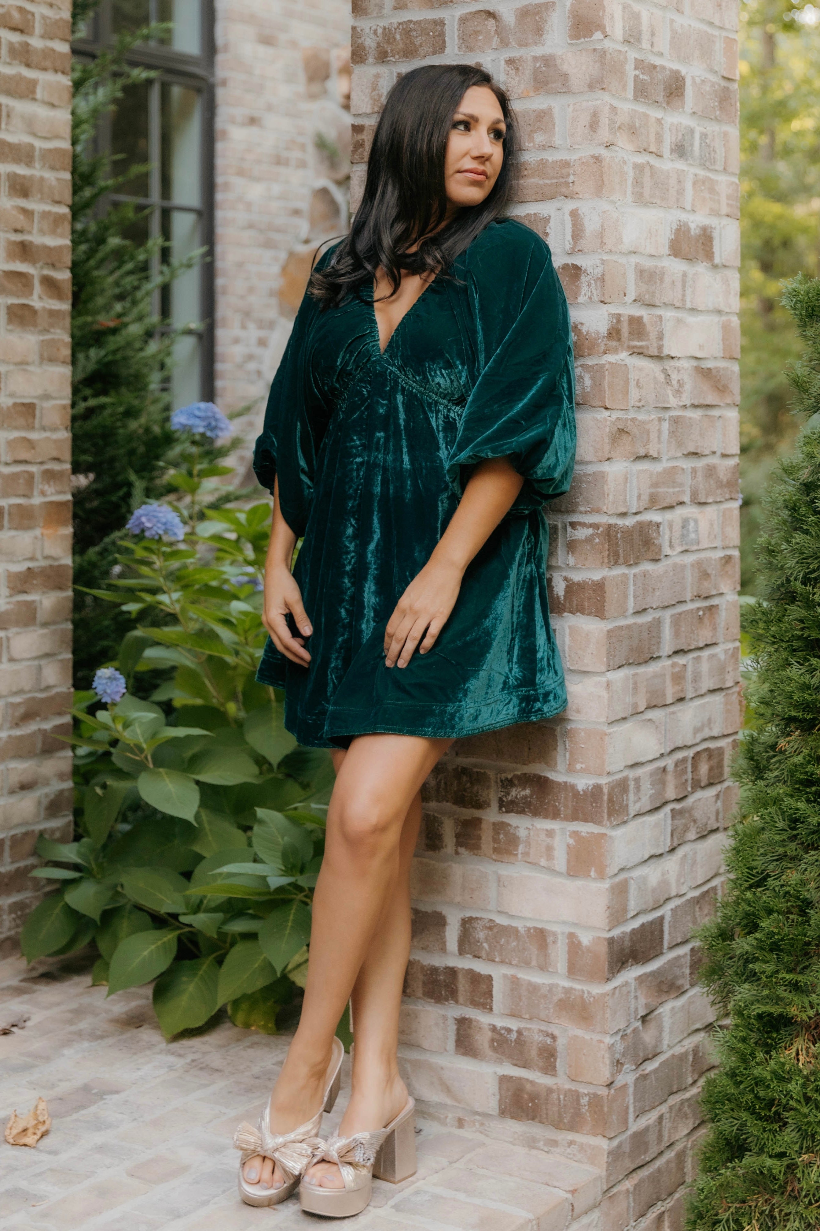 Free People Portia Velvet Mini Dress - Final Sale 30% off in cart