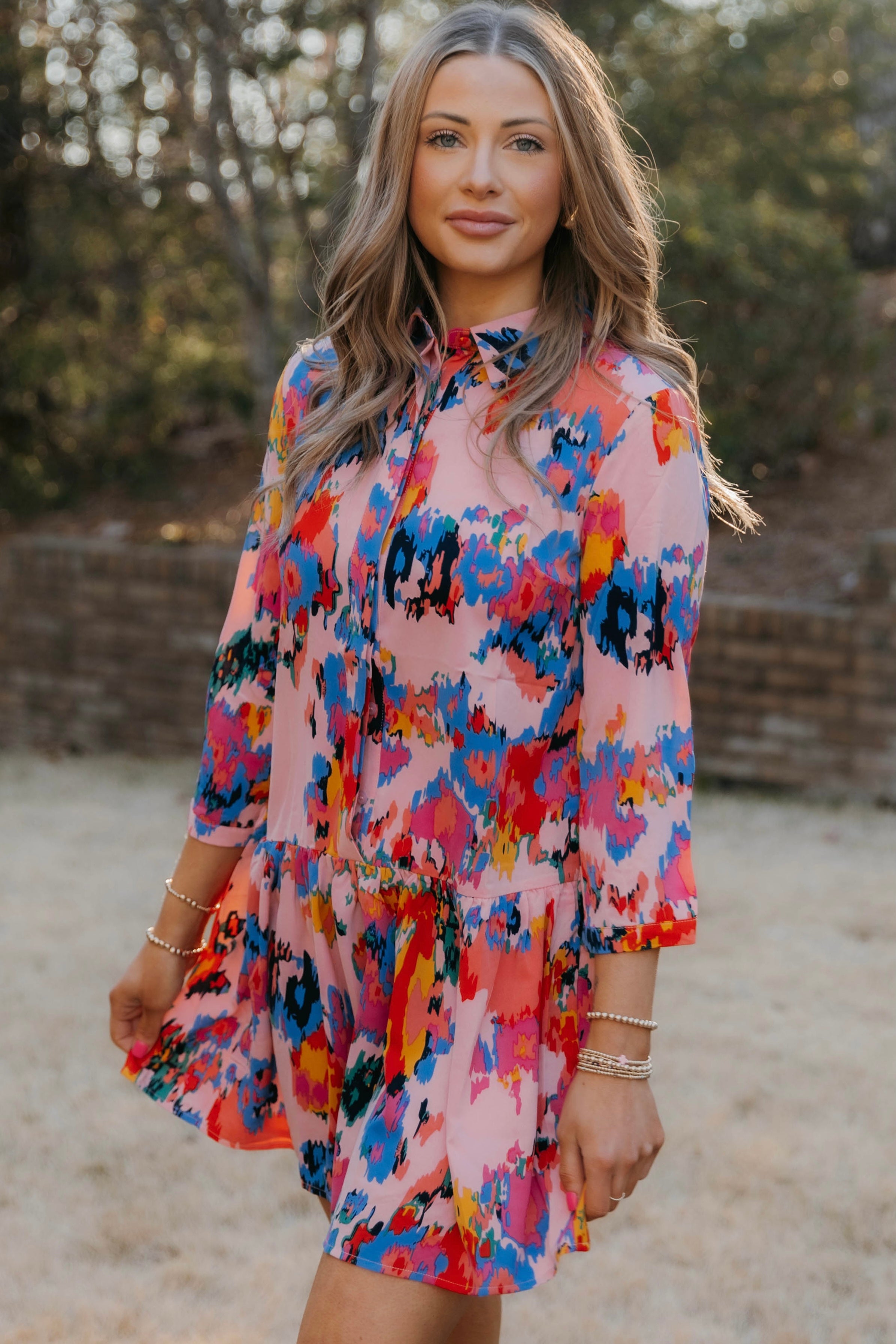 Selena Buttondown Mini Dress