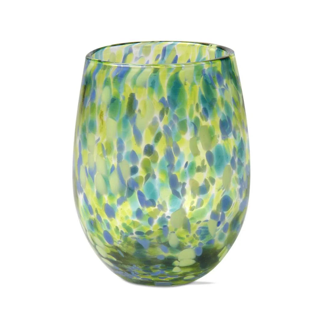 Confetti Stemless Wine Glasses - Set of 2