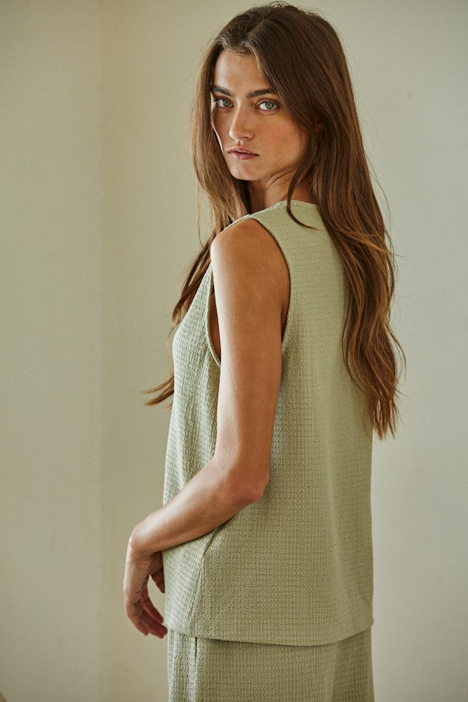 Cerena Vest Tie Top - Final Sale 40% off in cart