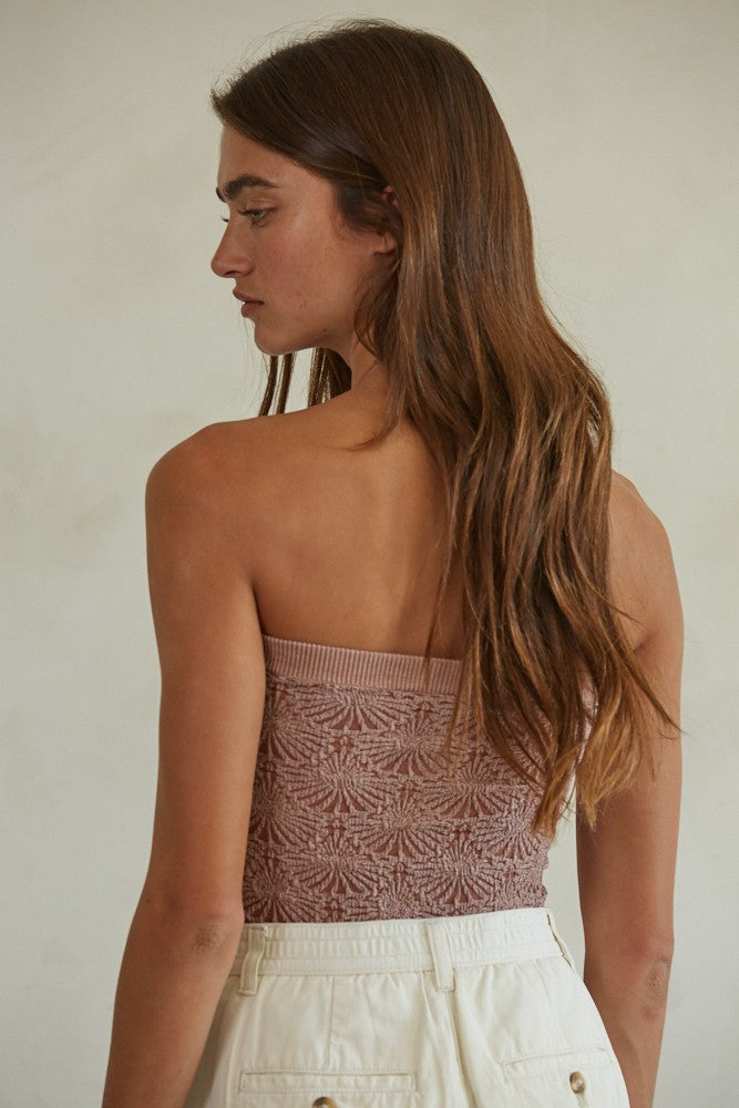 Jacquard Seamless Tube Top