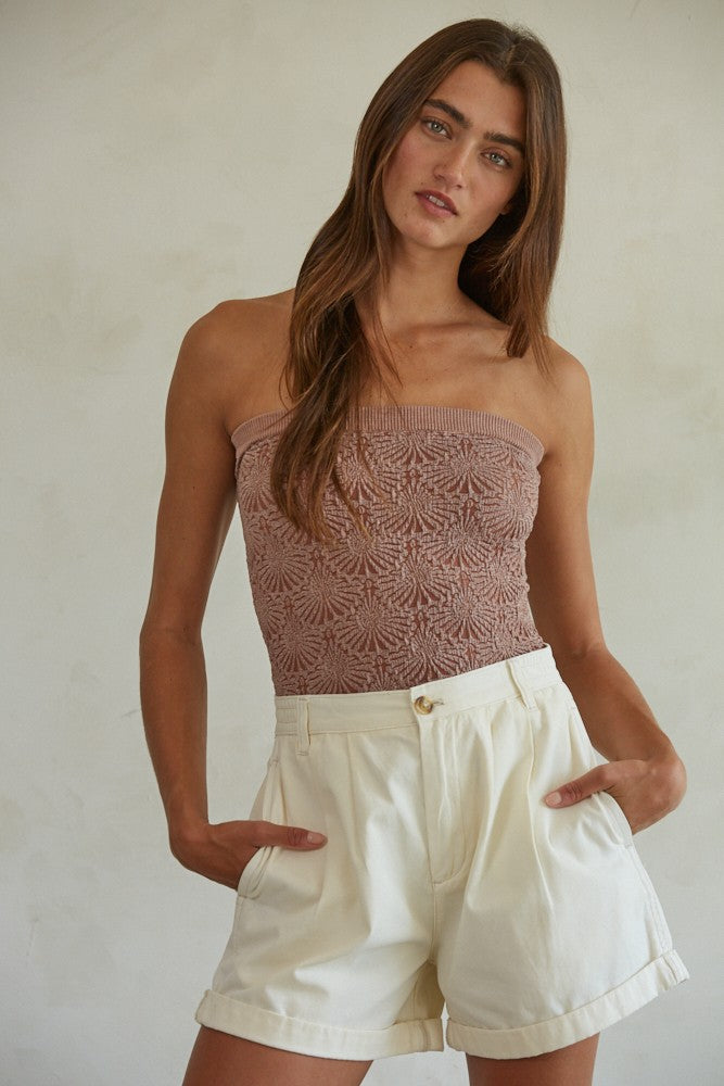 Jacquard Seamless Tube Top