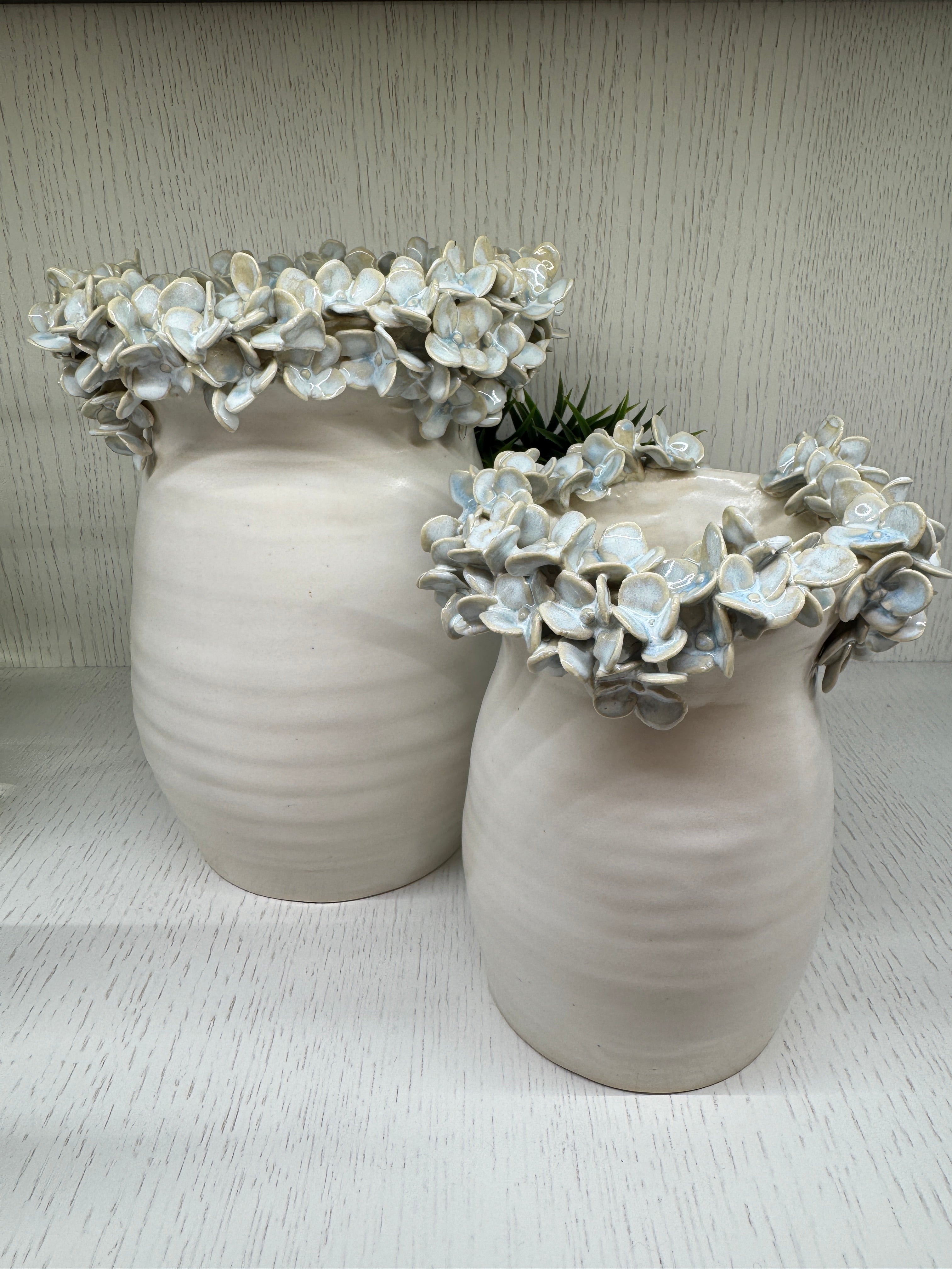 Blue Petals Alabaster Vase - Alex Clay Original