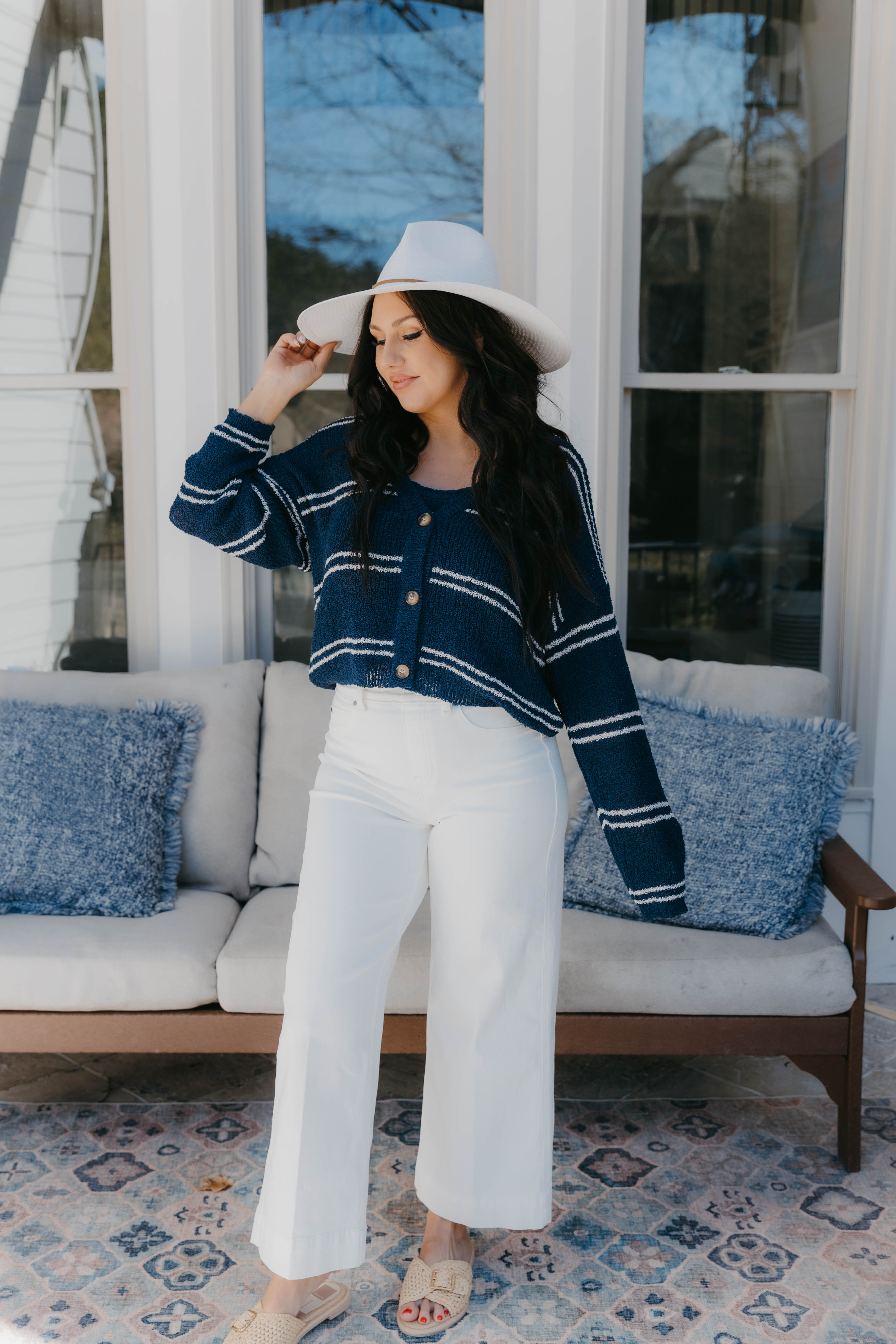 Pierre Striped Sweater Tank