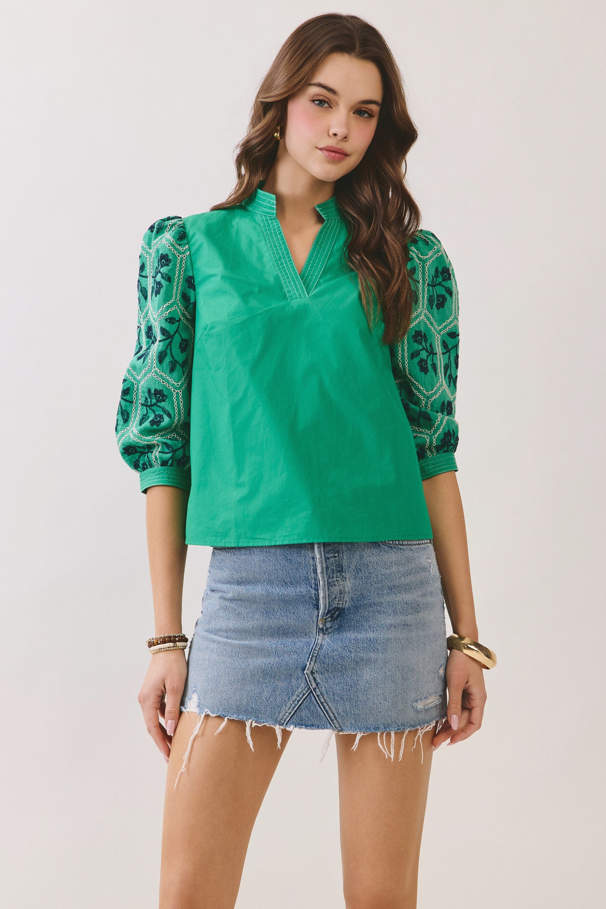 Coastal Green Blouse