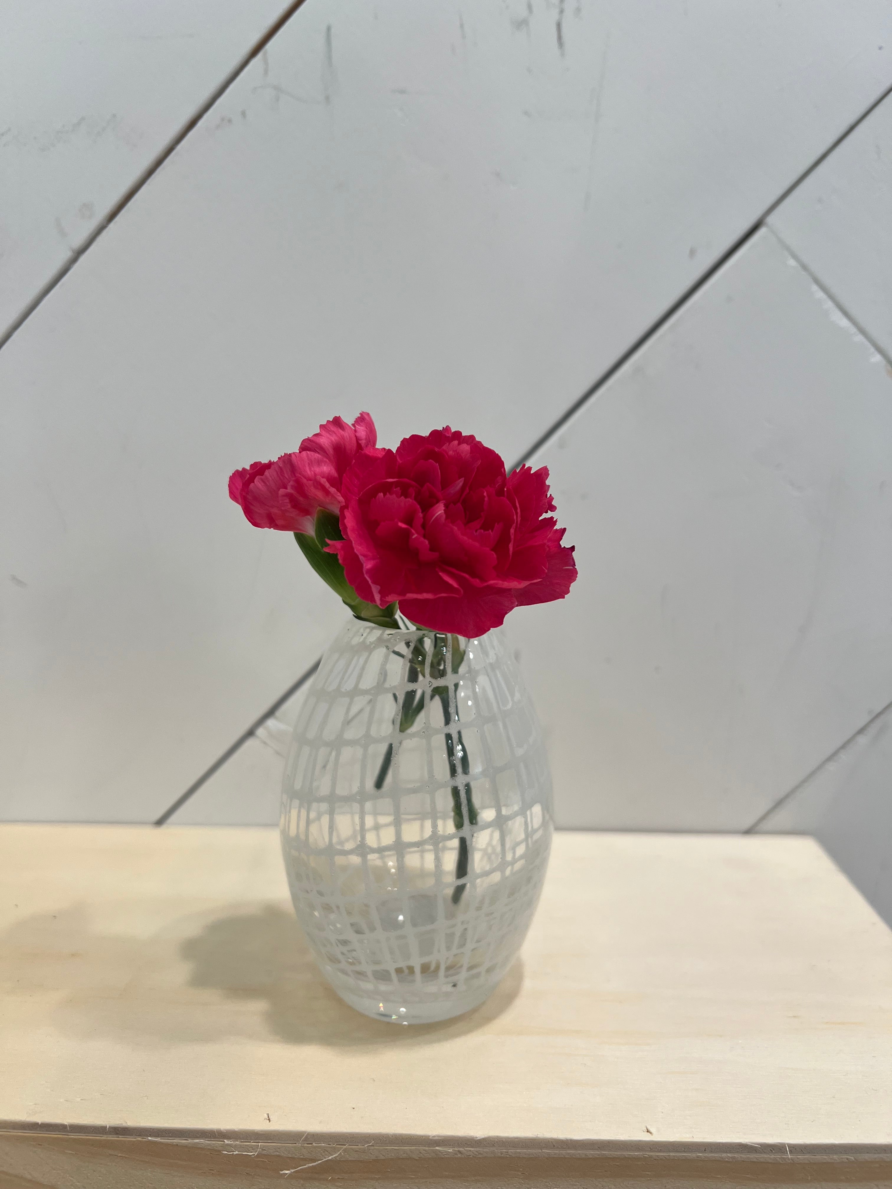 Ligne Glass Modern Vase
