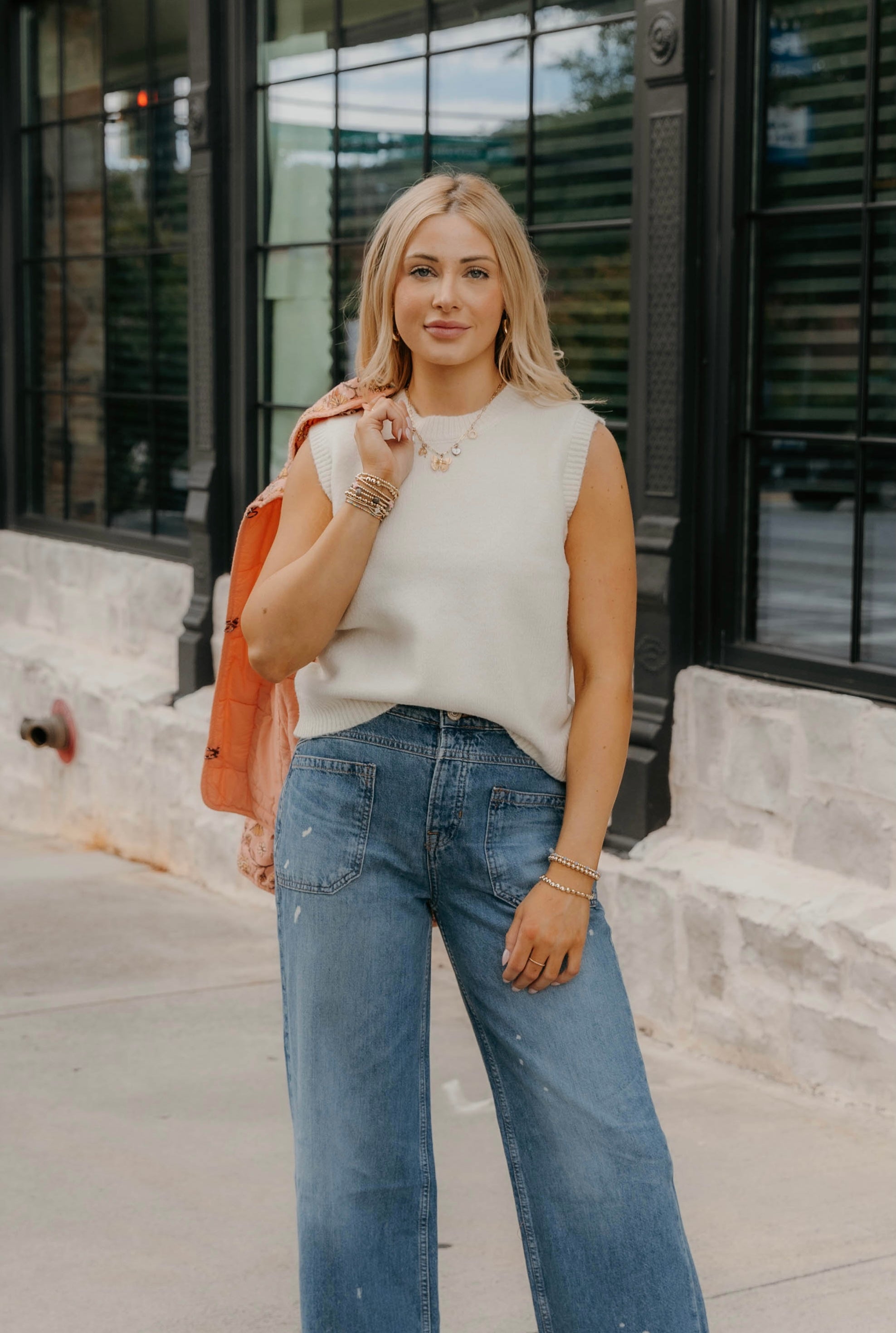 Emerie Sleeveless Cropped Sweater Top - Final Sale 30% off in cart