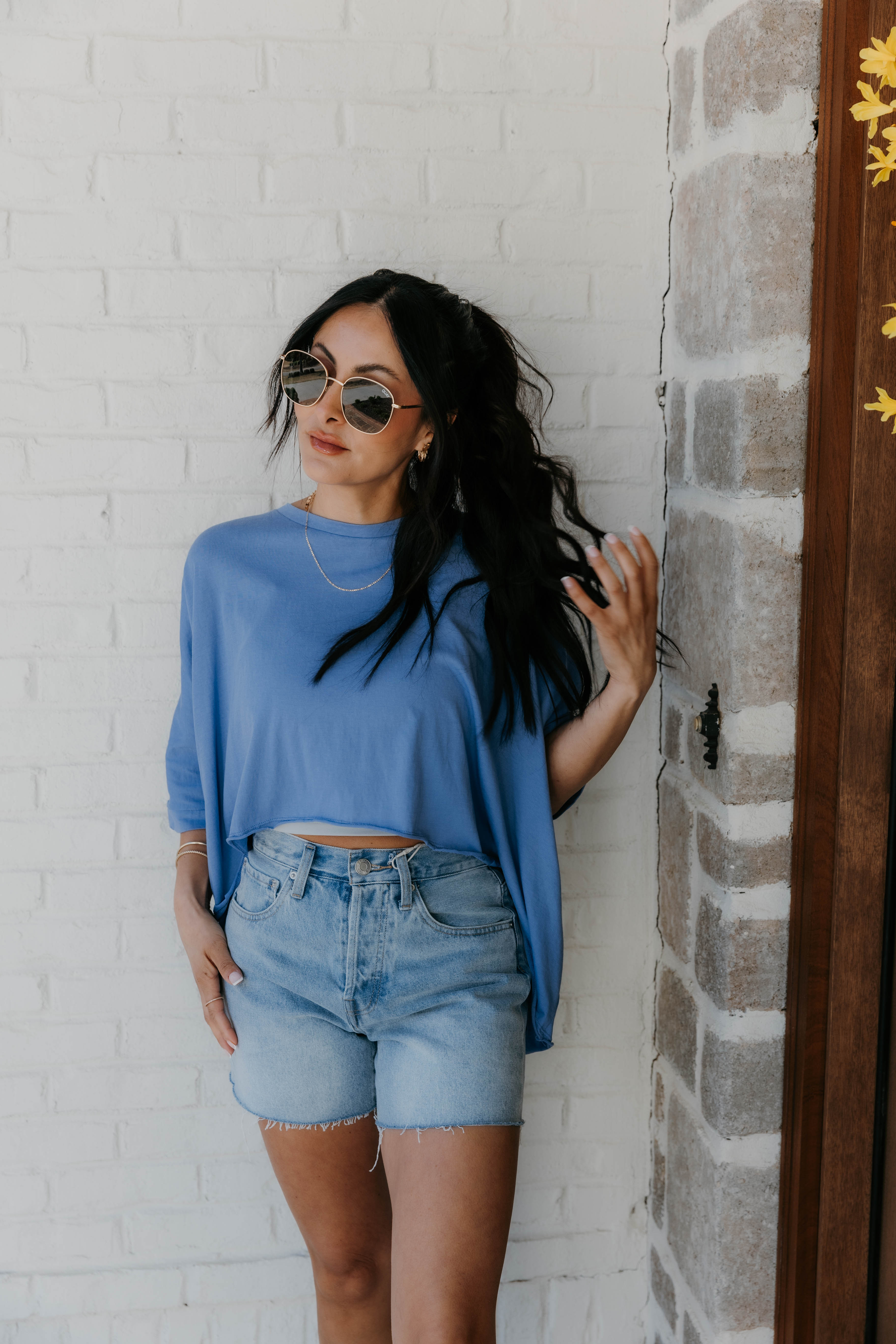 April Oversized High-Low Hem Top
