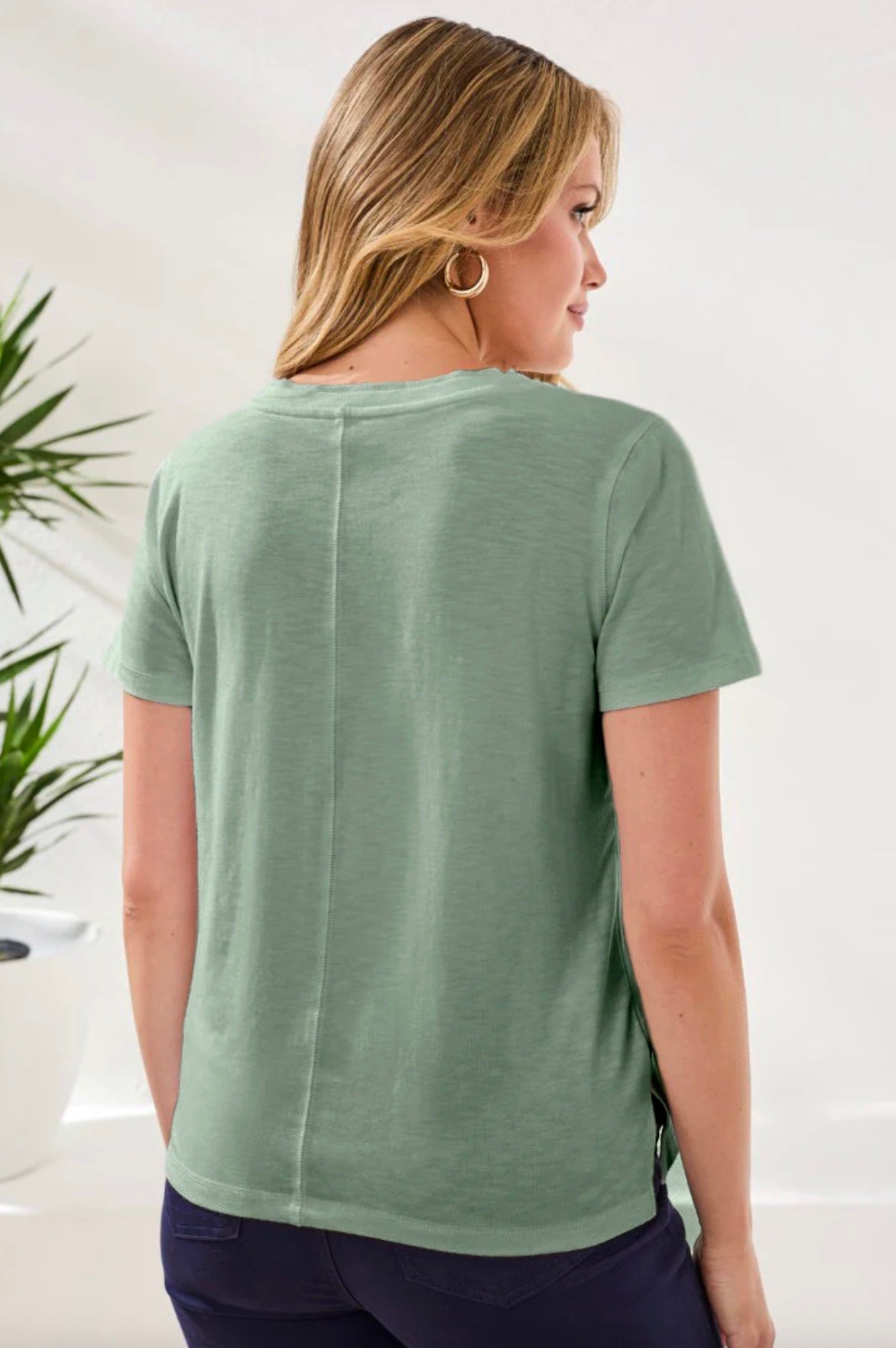 Sylvie Short Sleeve V Neck Top