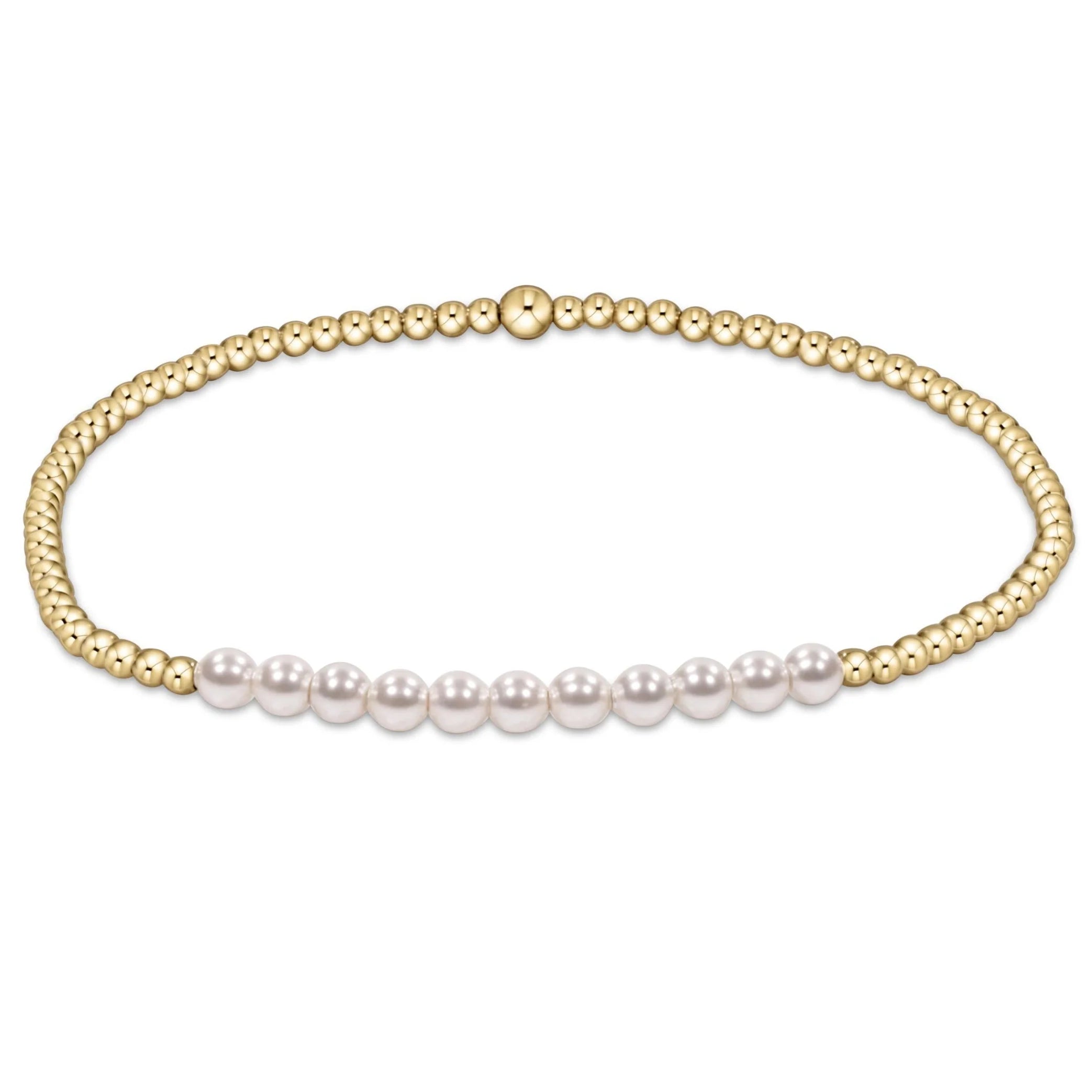 E Newton Gold Bliss Pearl Bracelet