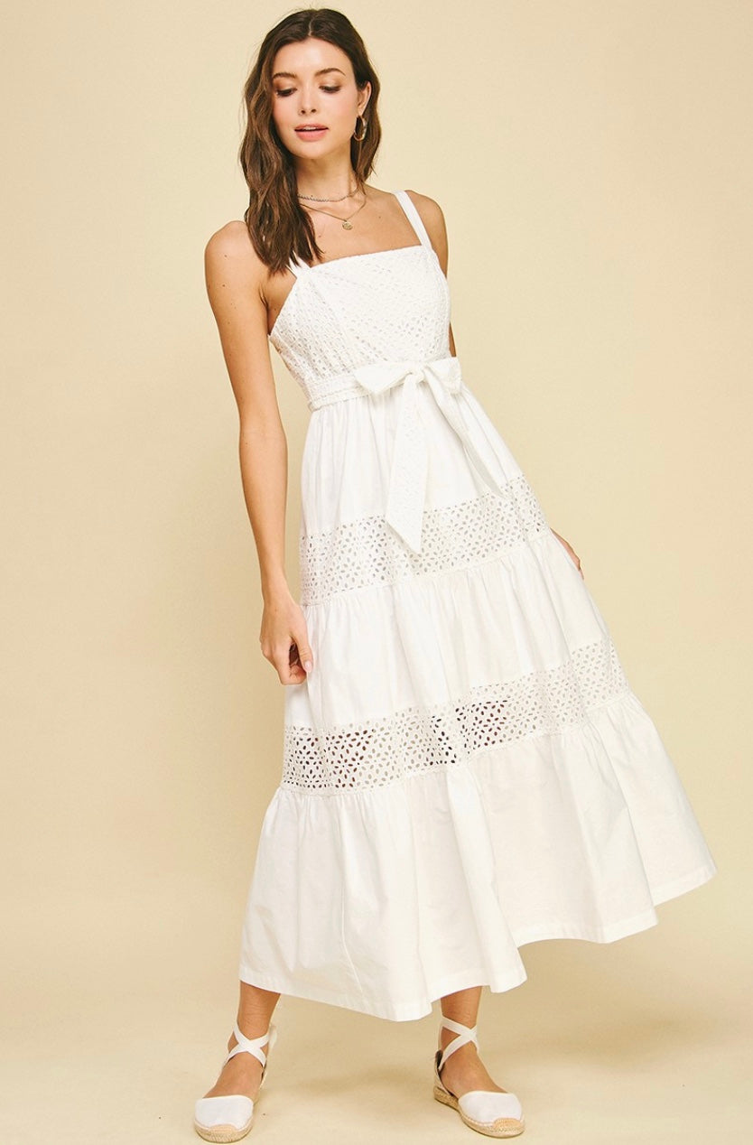 The Isla Eyelet Maxi Dress