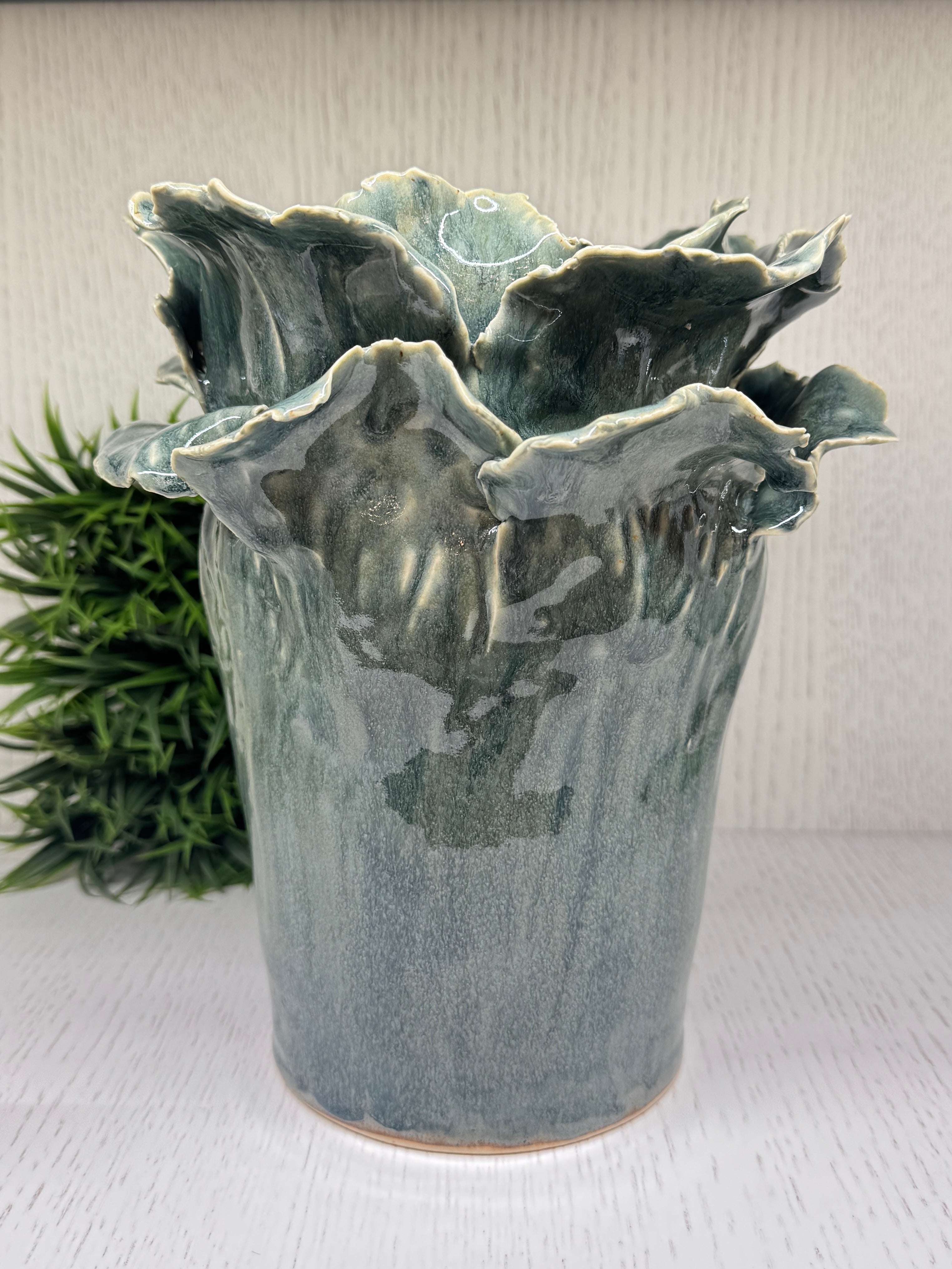 Sea Glass Blooming Vase - Alex Clay Original