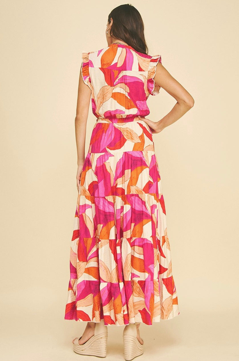 The Marlowe Botanical Maxi Dress