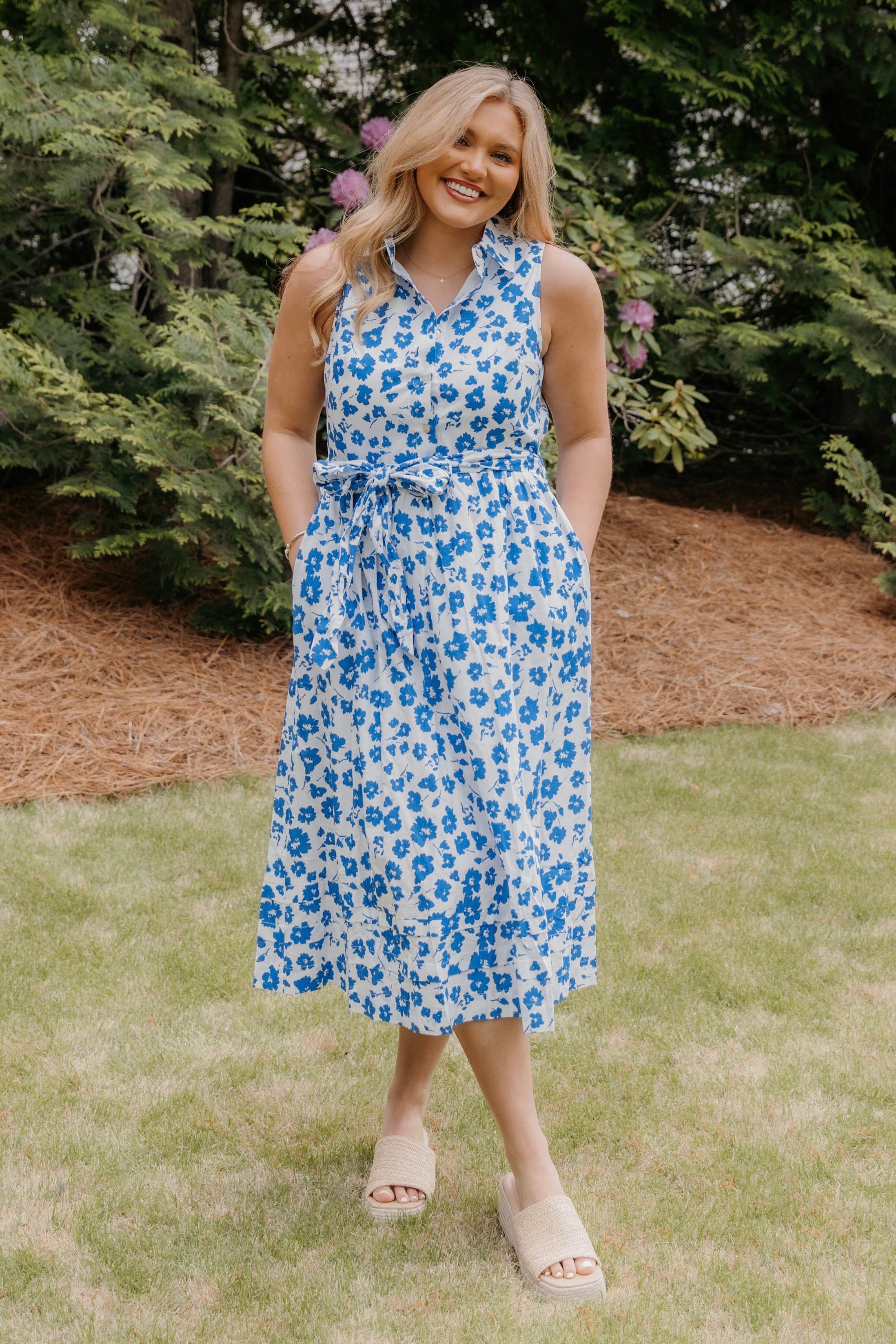 Maxine Floral Button Down Maxi Dress - Final Sale 25% off in cart
