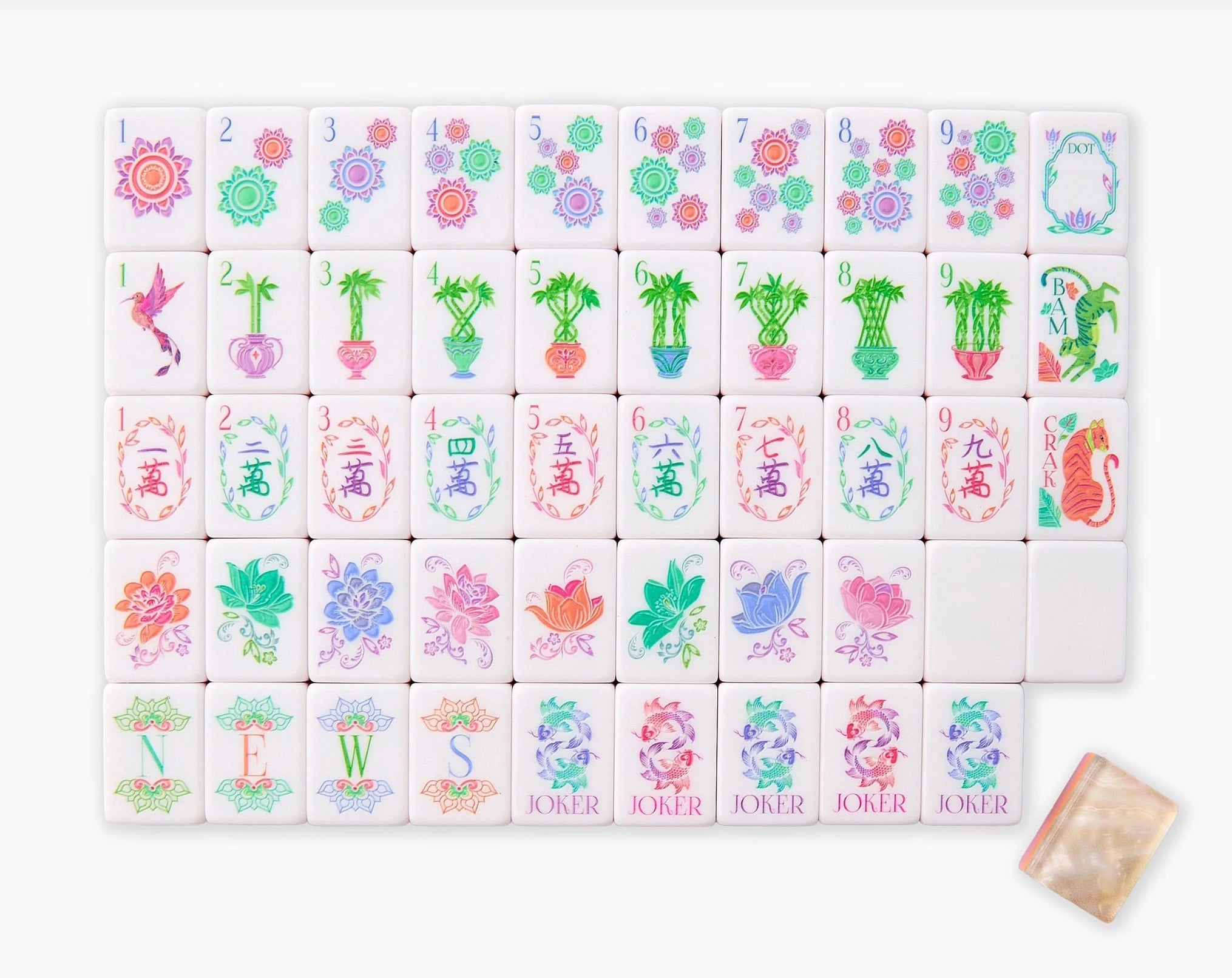 Pearlescent Mahjong Tiles