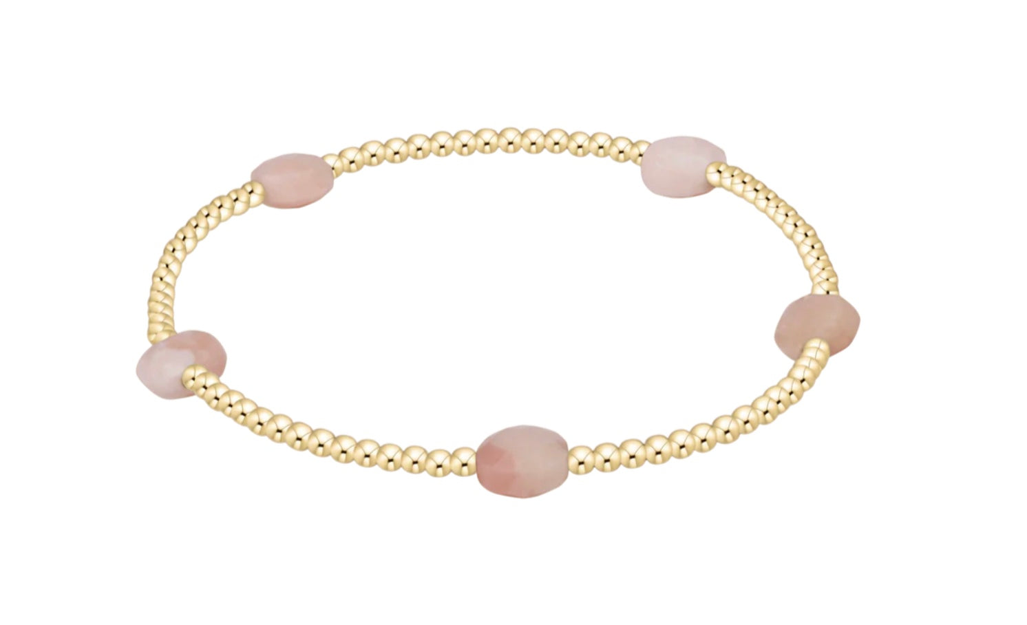 E Newton Admire Small Gem 2mm Gold Bracelet