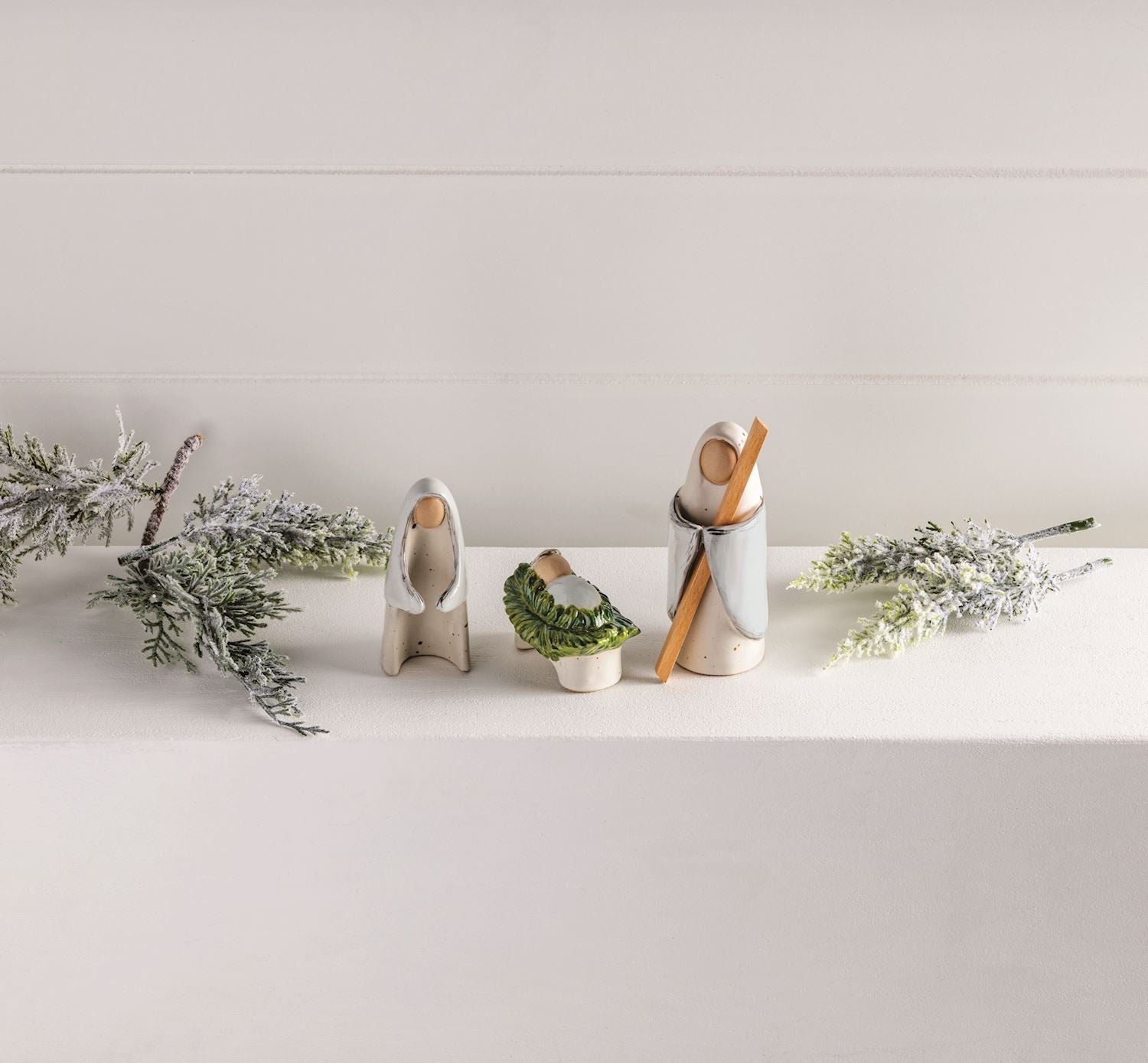 Farmhouse Ceramic Nativity Set