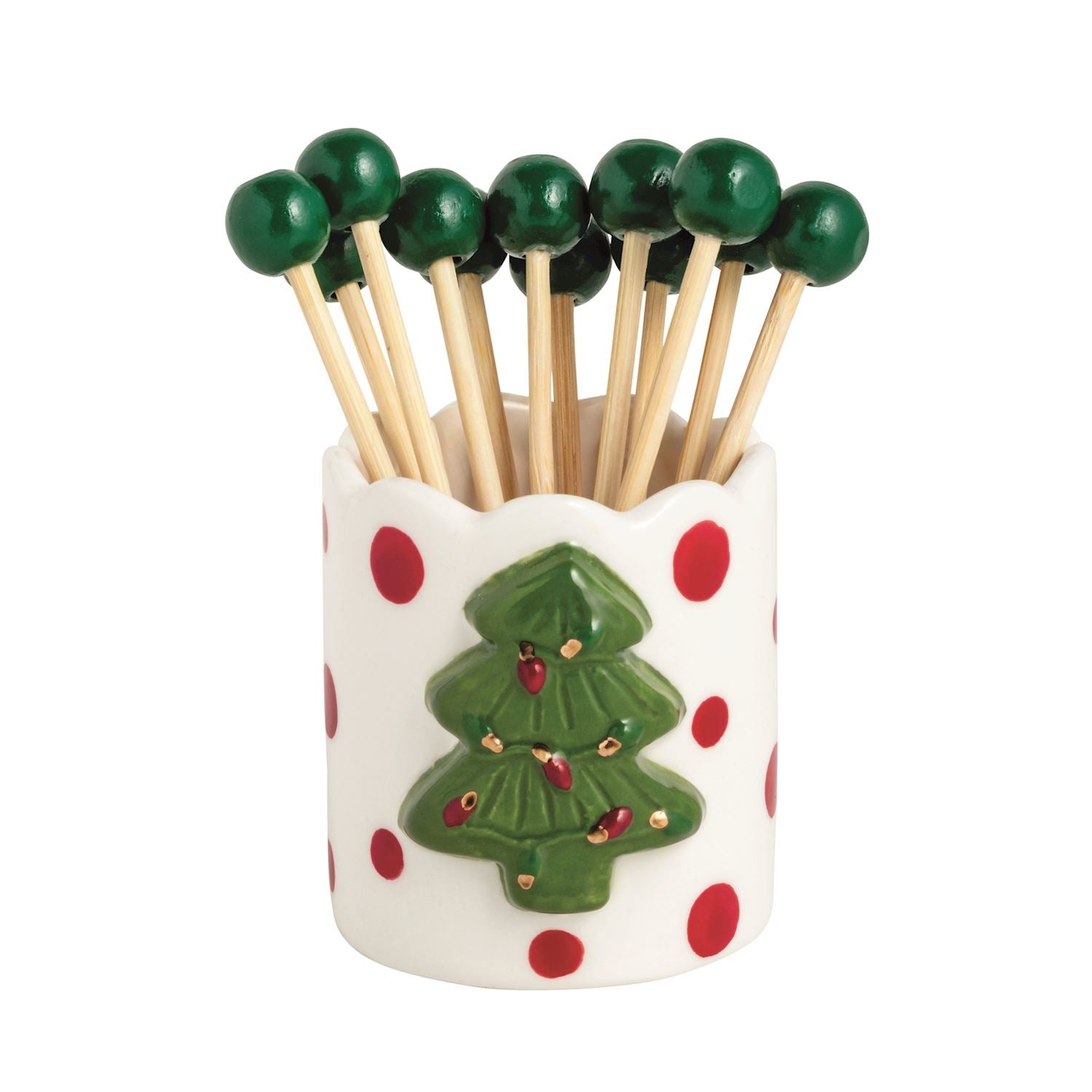 Wrapped Christmas Toothpick Holder