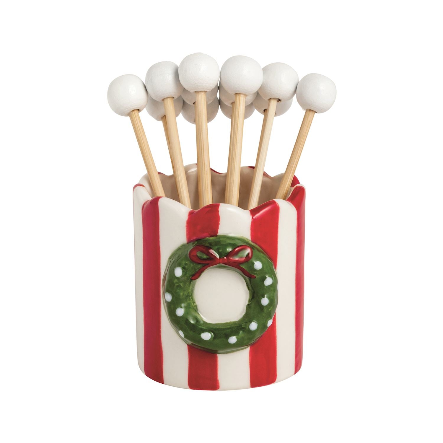 Wrapped Christmas Toothpick Holder