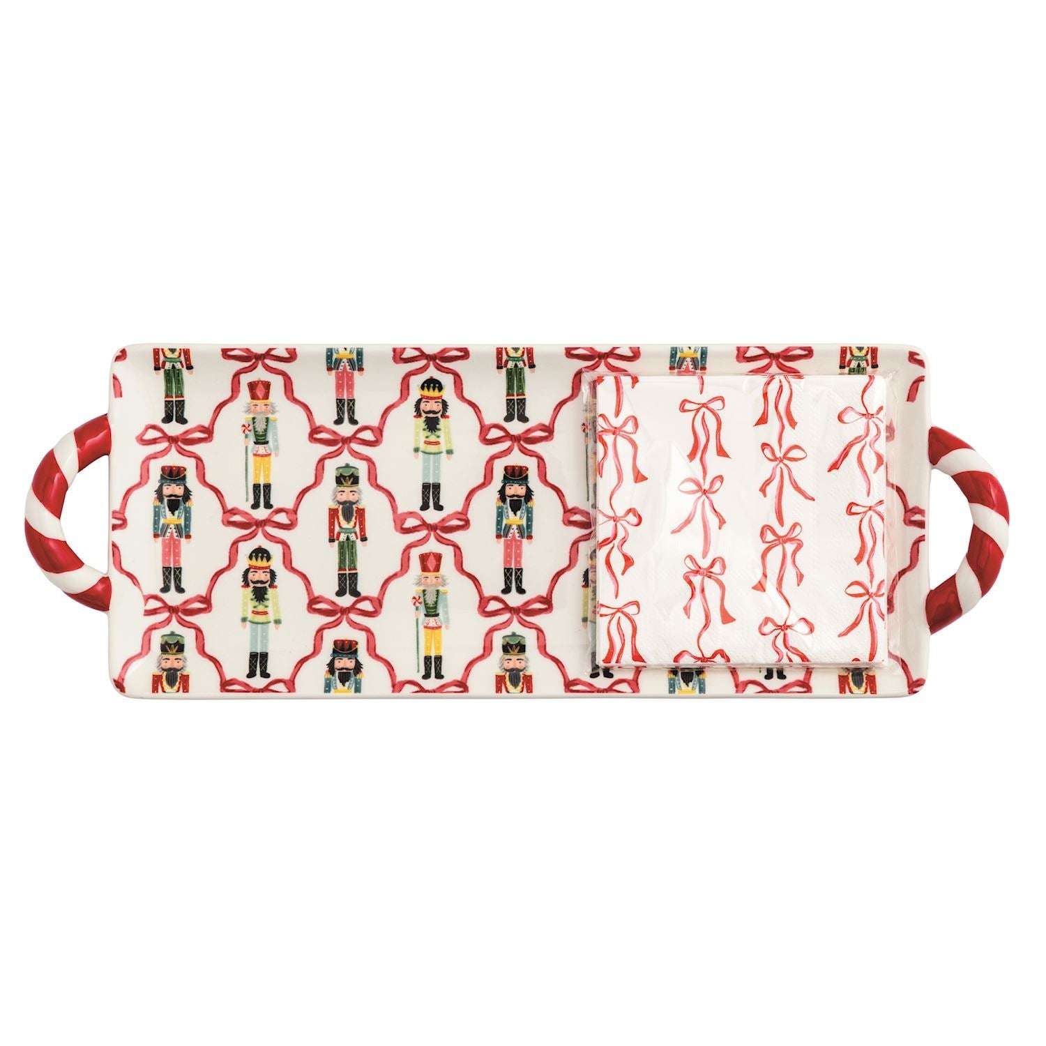 Nutcracker Hostess Tray & Napkin Set