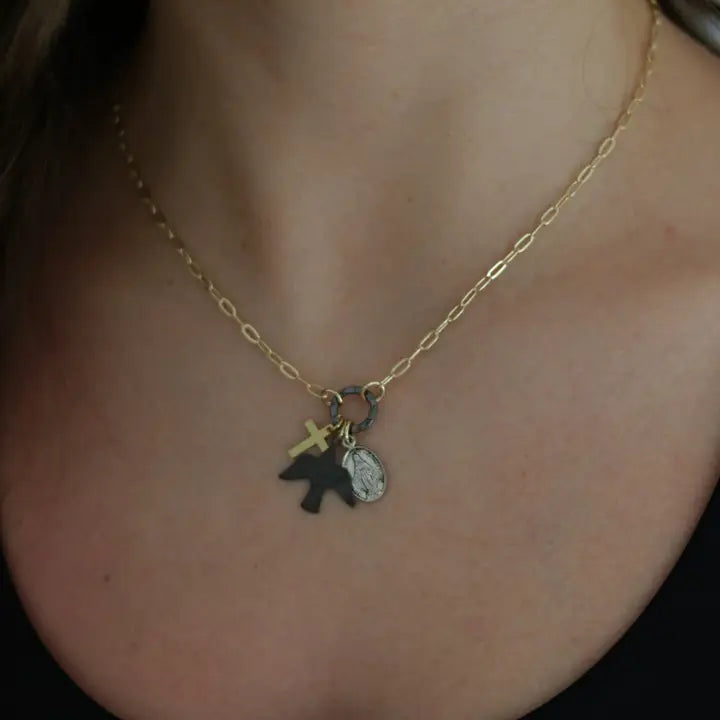 Inspire Designs Courageous Cluster Necklace - Final Sale 30% off in cart
