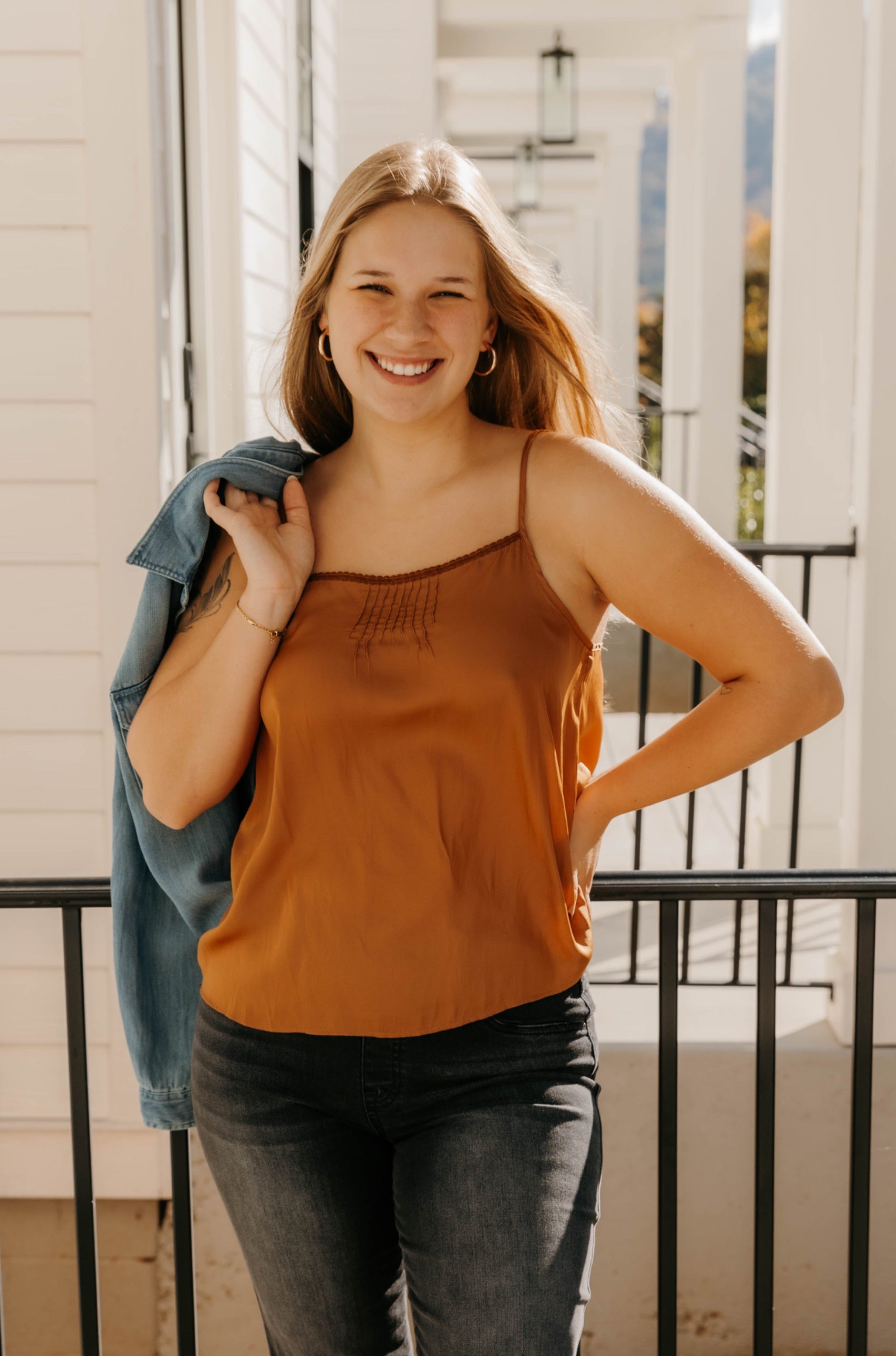 Elsa Pintuck Satin Cami - Final Sale 40% off in cart