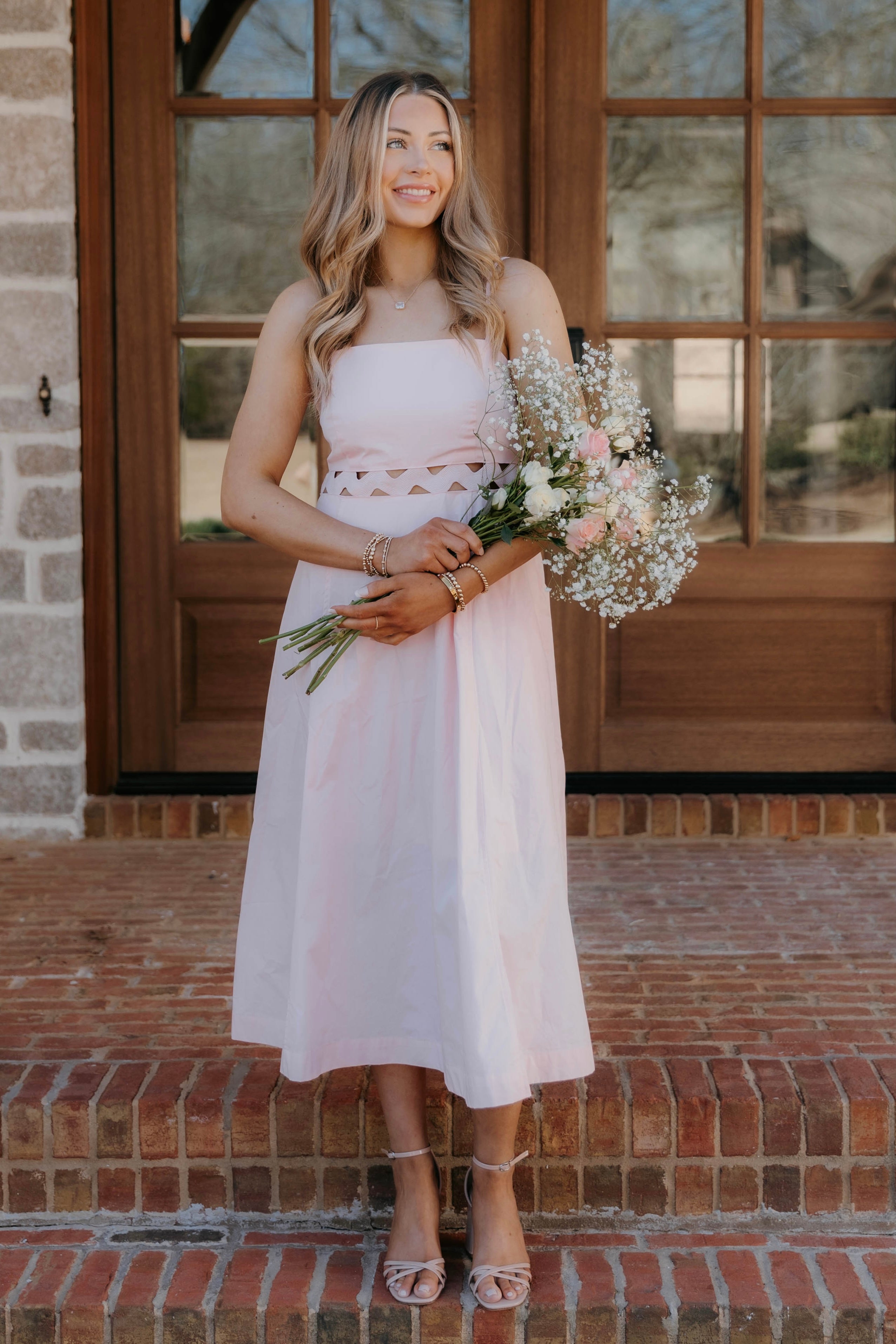 Janelle Ric Rac Inset Midi Dress