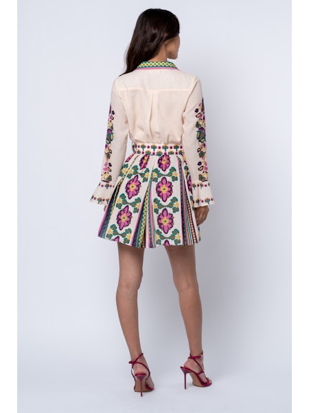 Maris Printed Mini Shirt Dress
