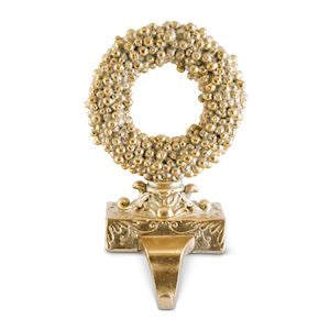 Antiqued Gold Stocking Holder