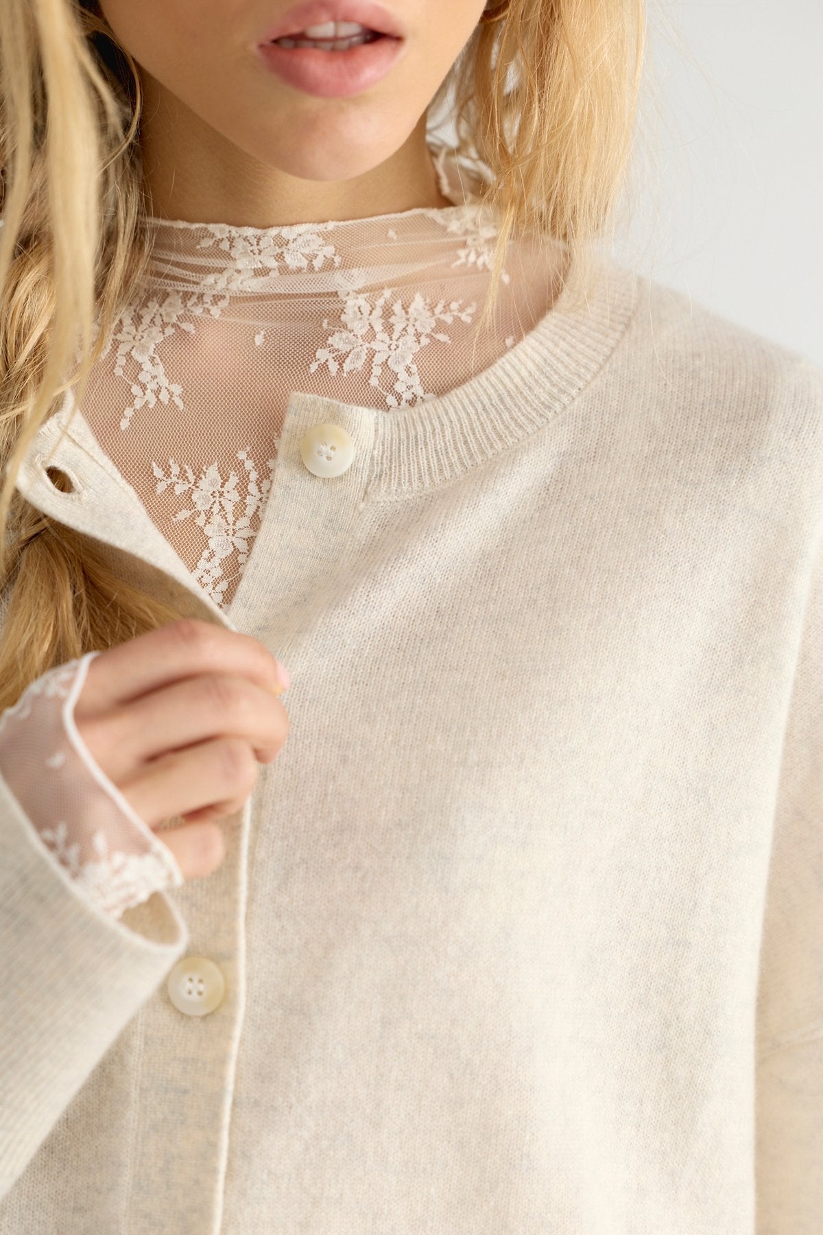 Lady Lux Layering Top - Evening Creme