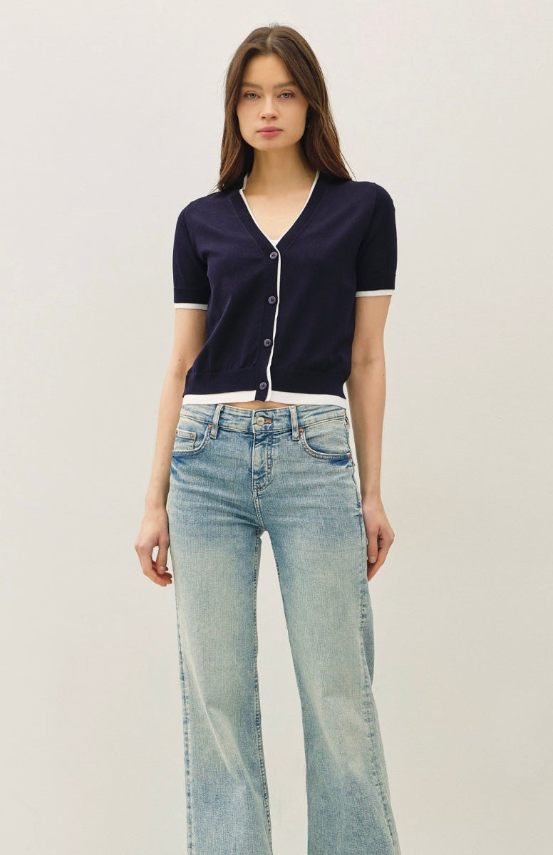 Della Double Layer Cardigan