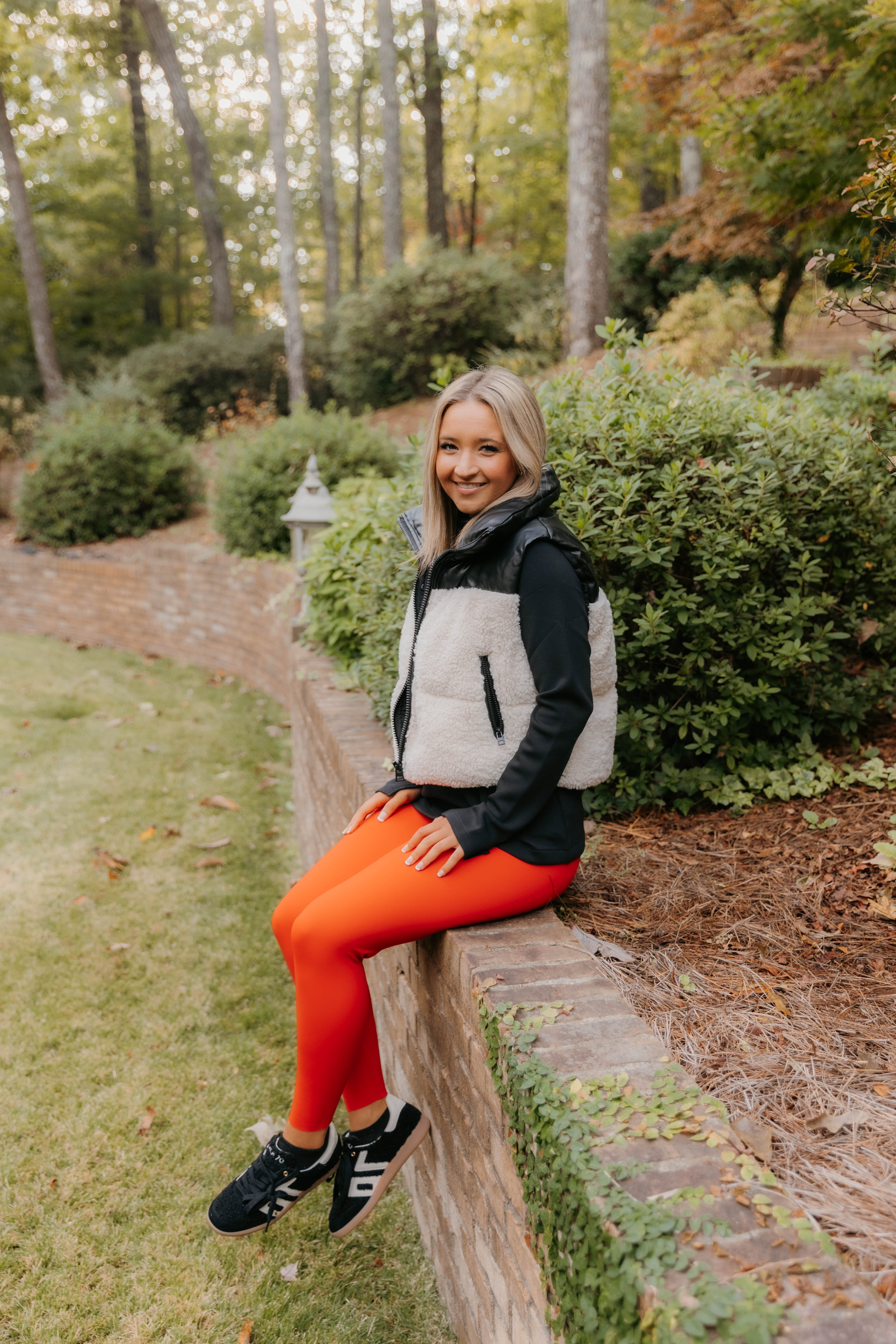Alexa Sherpa & Vegan Leather Puffer Vest - Final Sale 40% off in cart