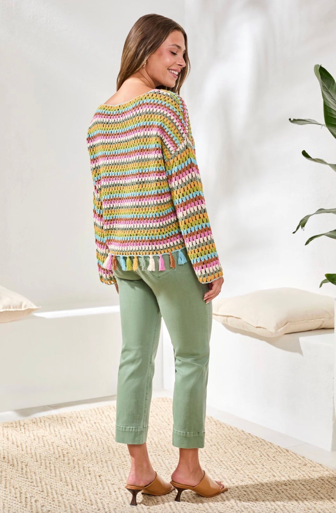Tribal Lori Long Sleeve Sweater