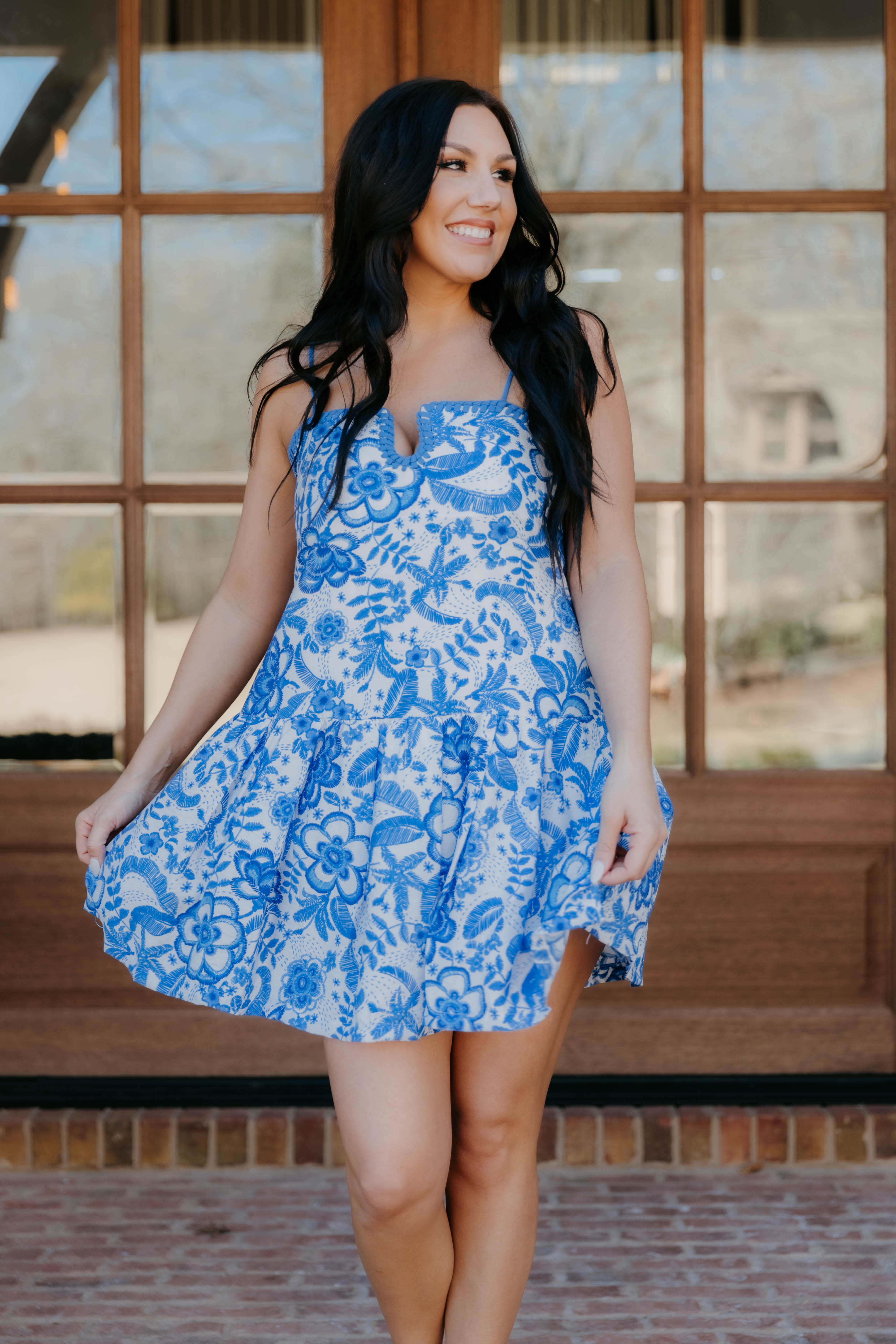 Reina Embroidery Print Floral Dress - Final Sale 30% off in cart