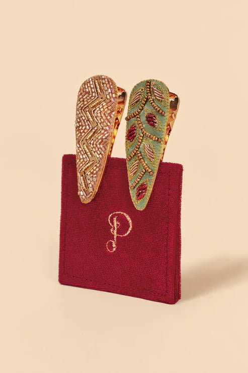 Jewelled Hair Clips Set