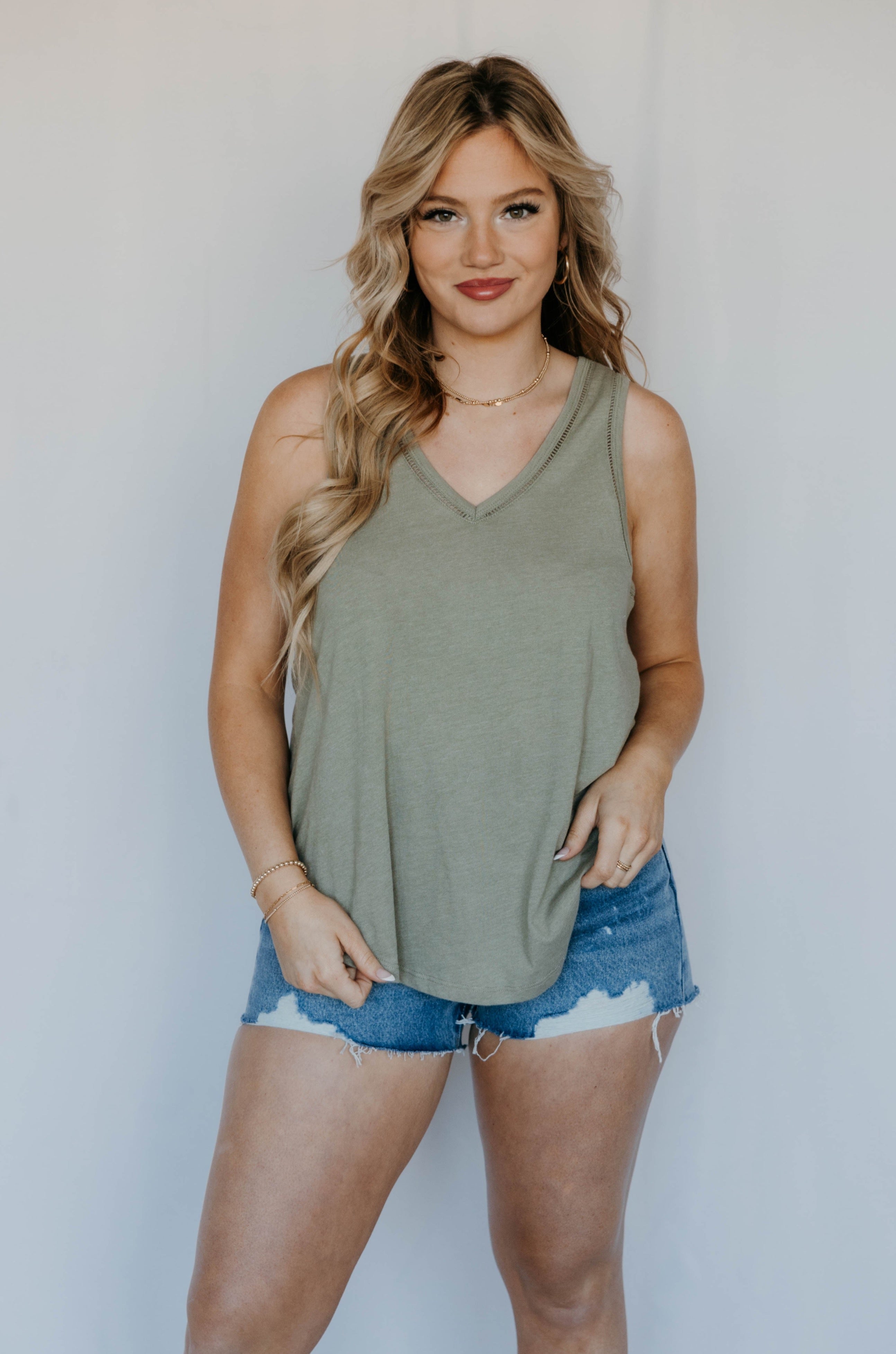 Z Supply Vagabond Lace Trim Tank