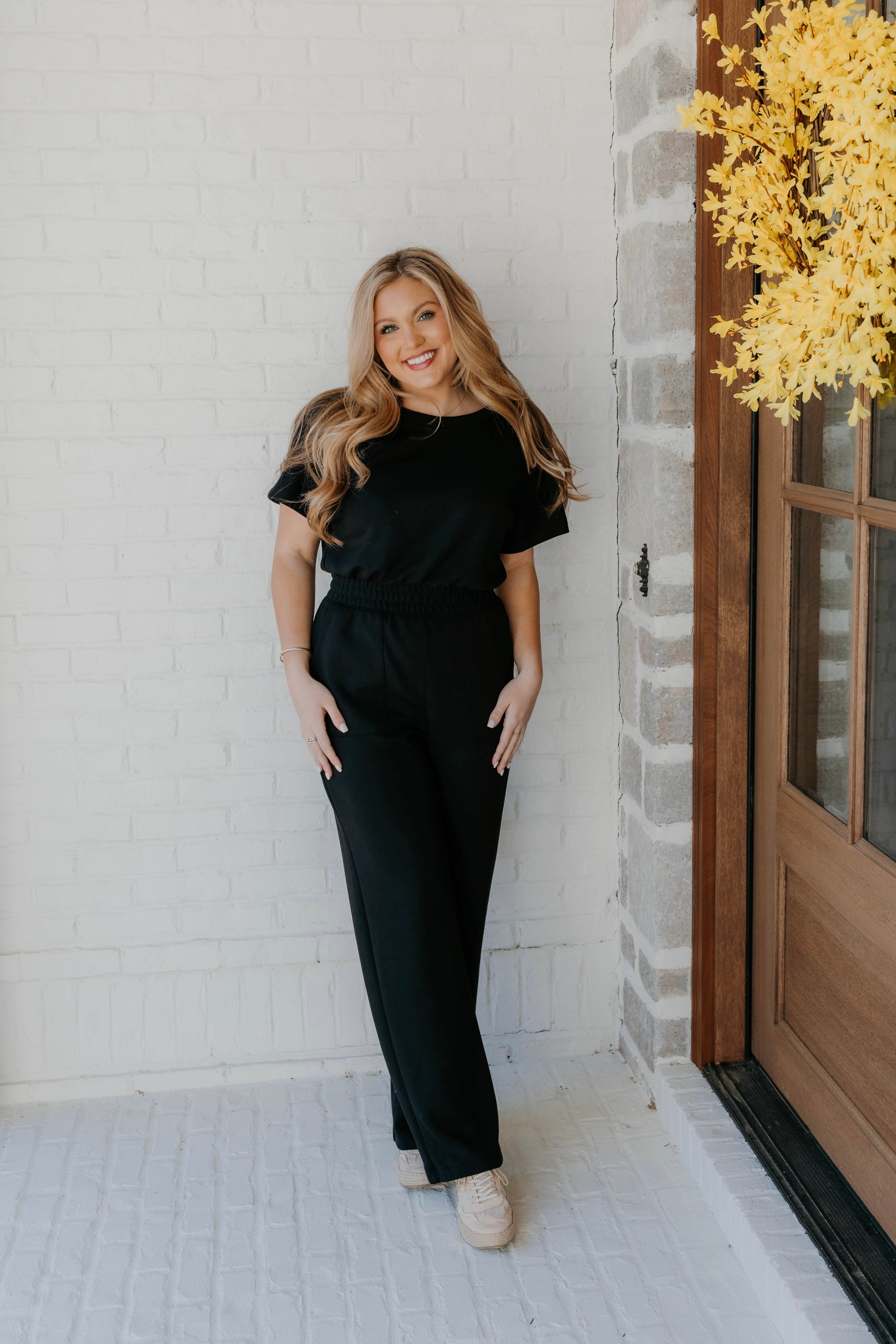 Macie Modal Short Sleeve Jumpsuit