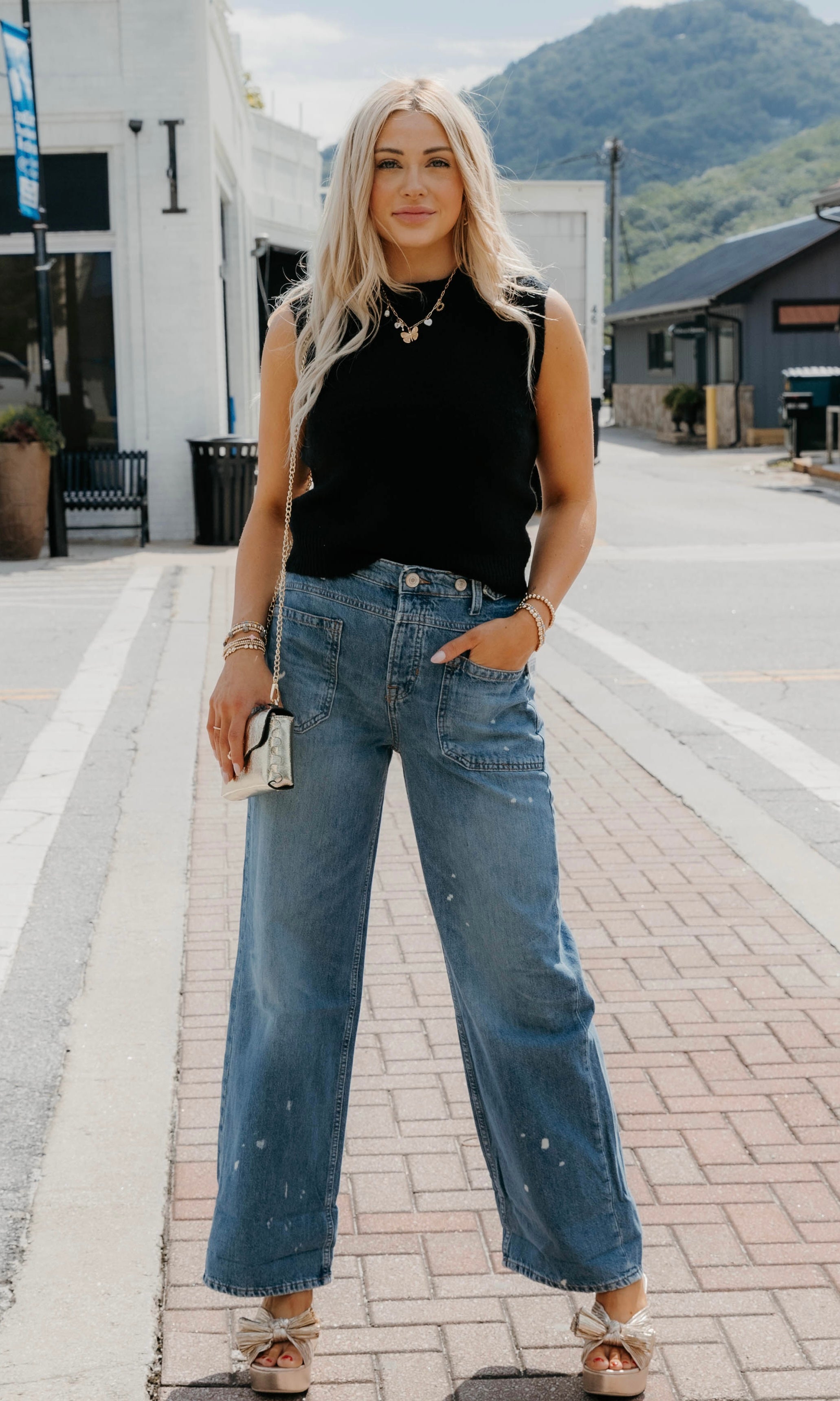 Emerie Sleeveless Cropped Sweater Top - Final Sale 30% off in cart