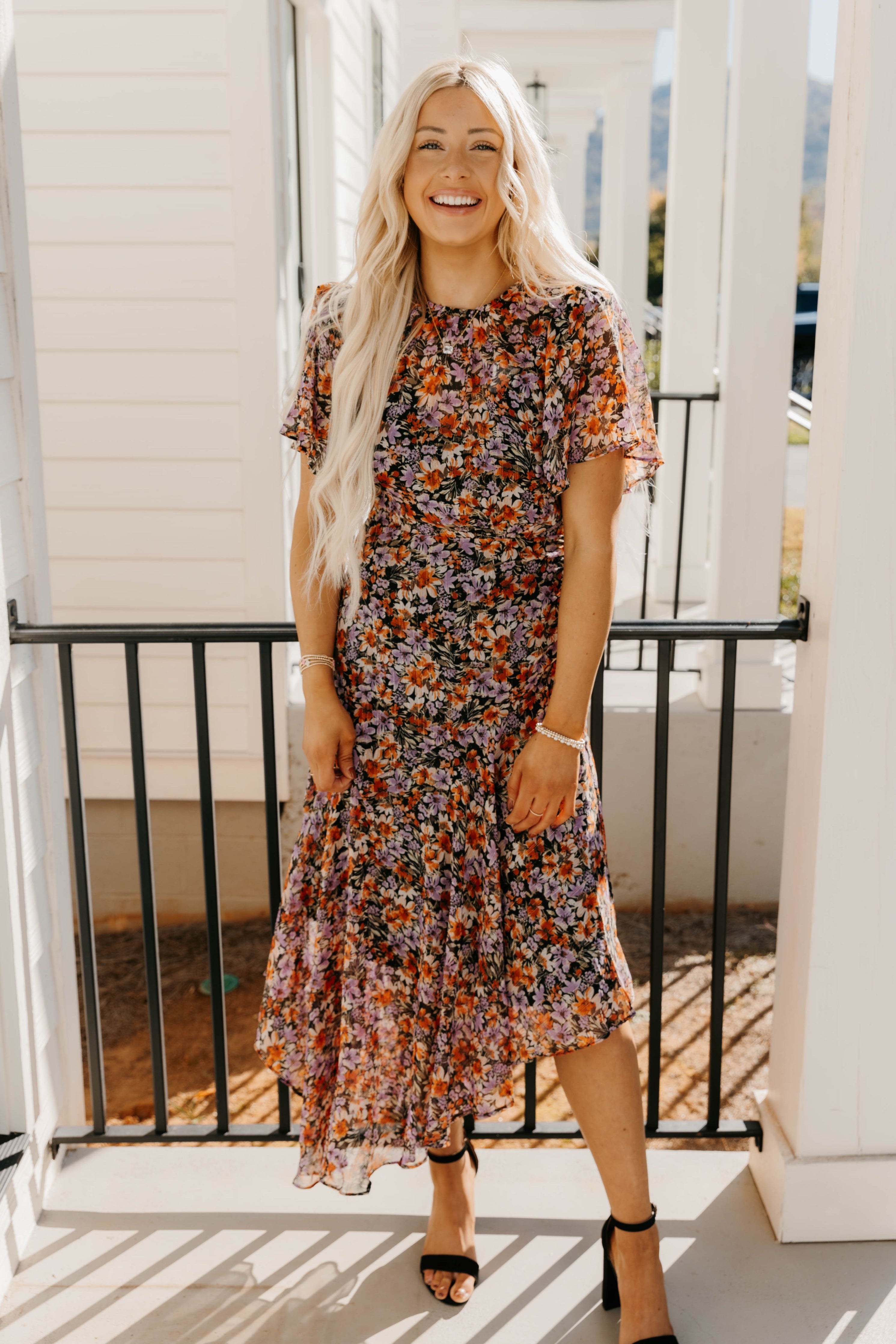 Mirella Floral Midi Dress - Final Sale 30% off in cart