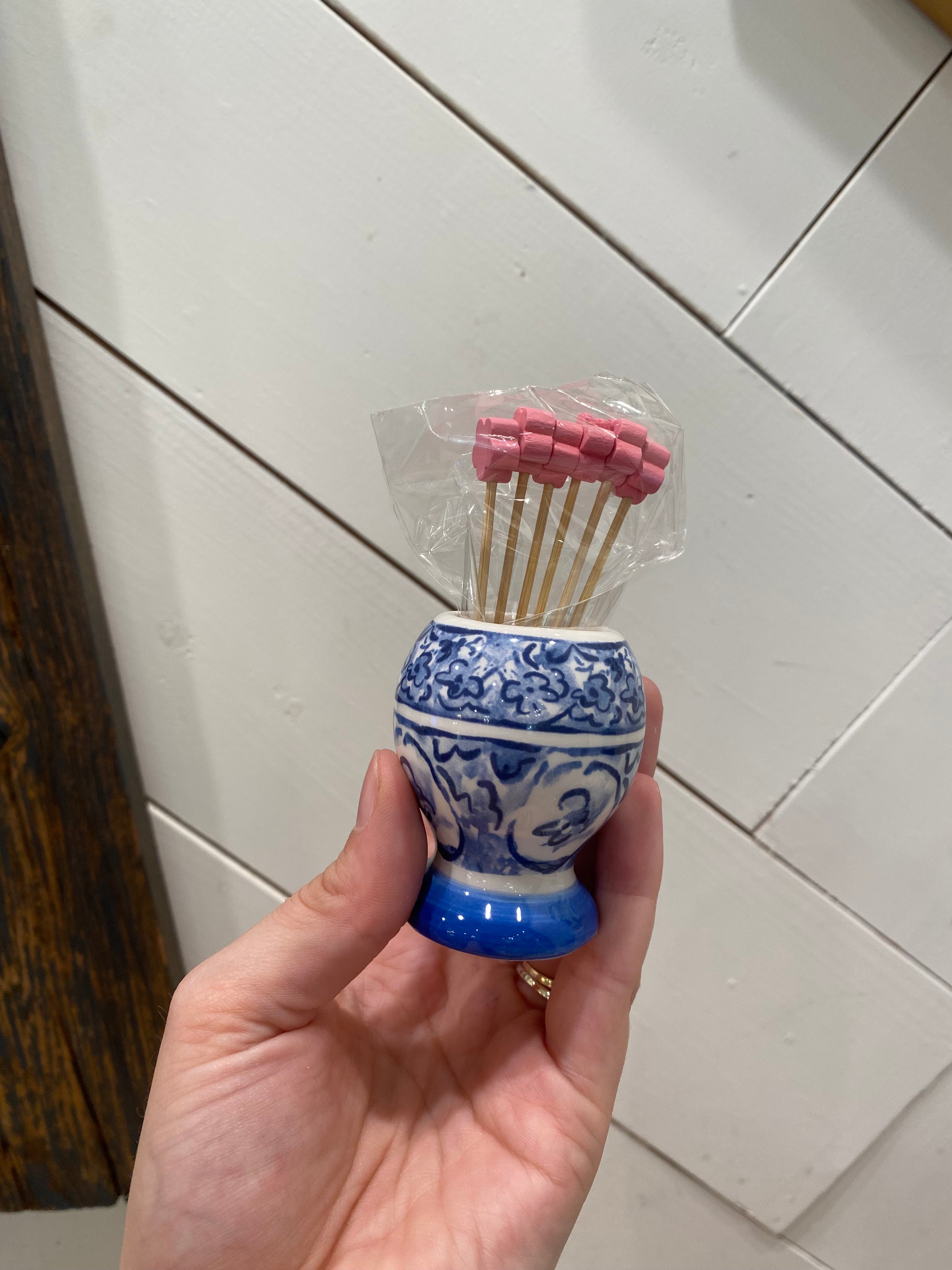 Topiary Toothpick Caddy Sets