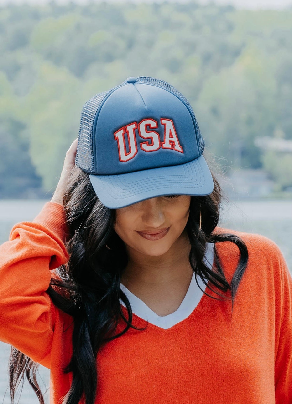 Z Supply USA Applique Trucker Hat