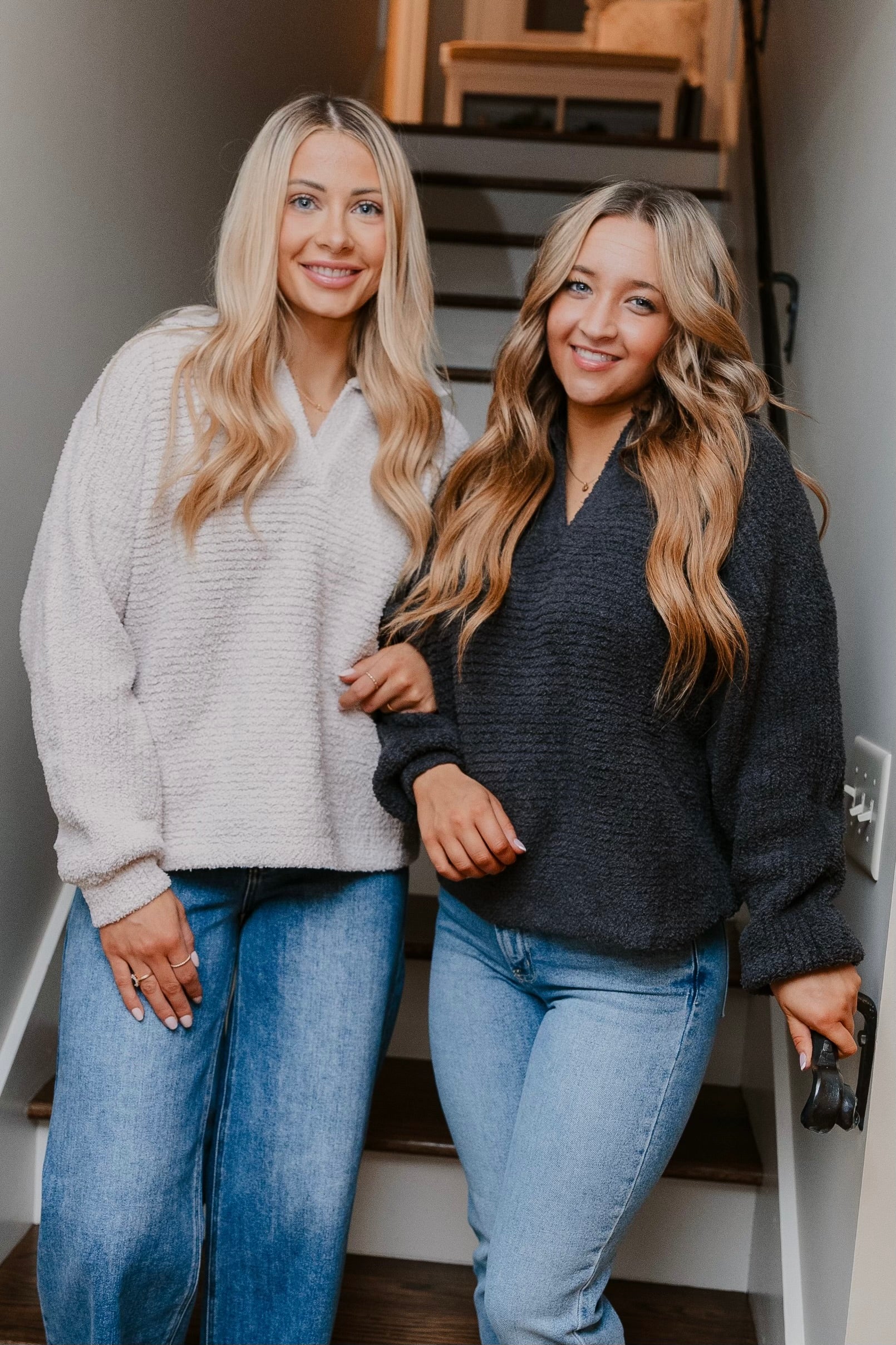 Barefoot Dreams CozyChic Dolman Sleeve Collared Pullover