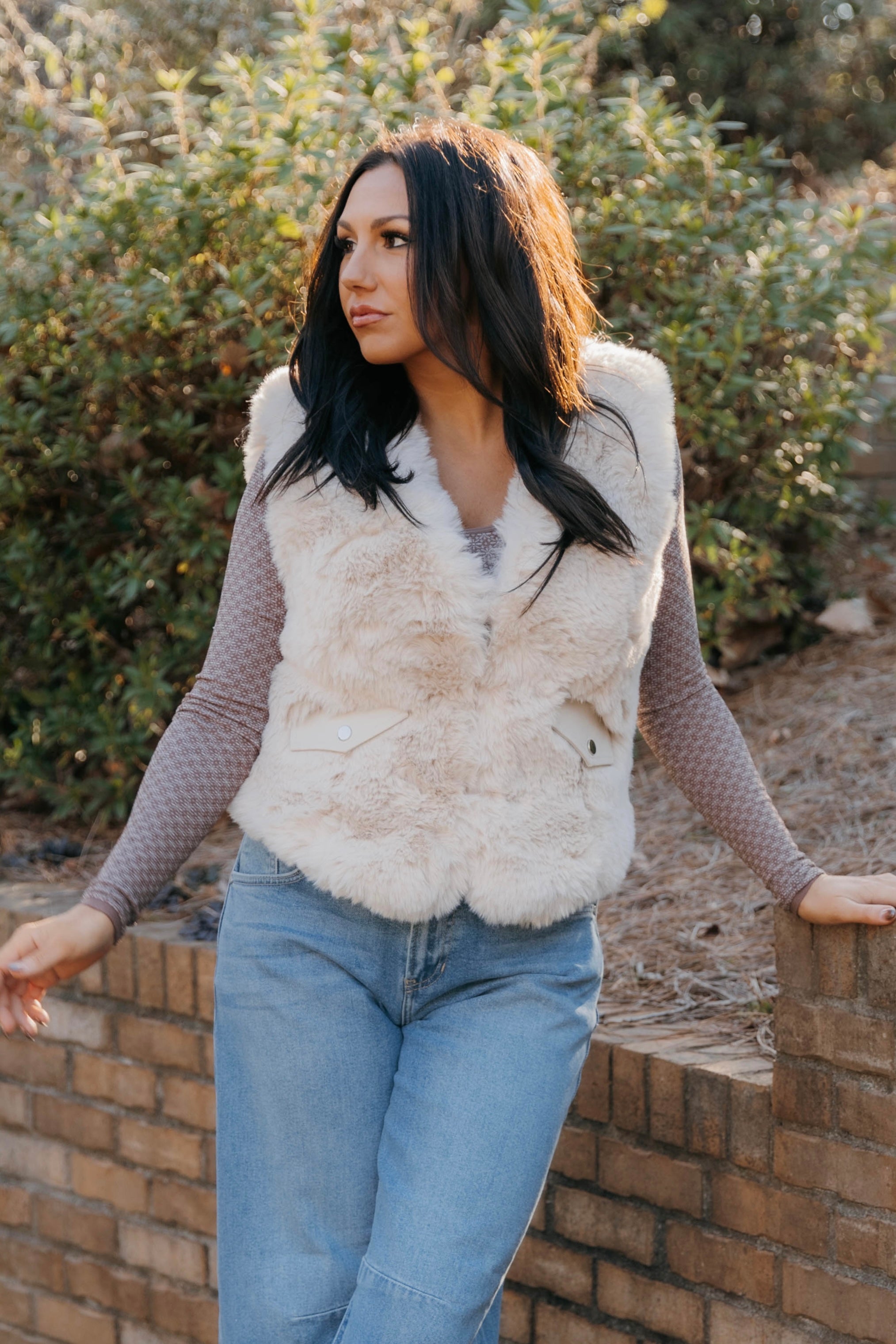 Teagan Faux Fur Vest
